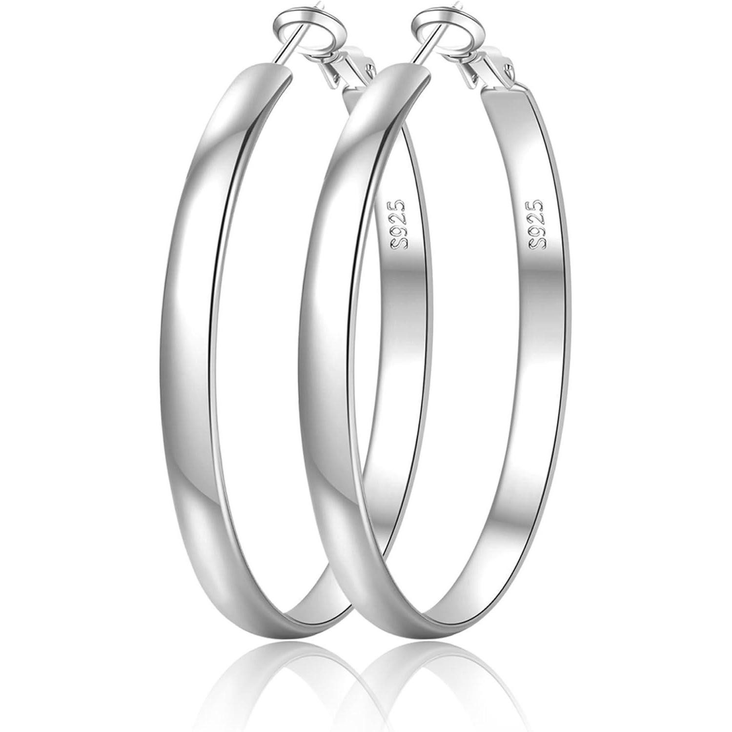 LuxusKollektion Schmuckset Creolen Silber 925 Damen 14K Vergoldet Hypoaller günstig online kaufen