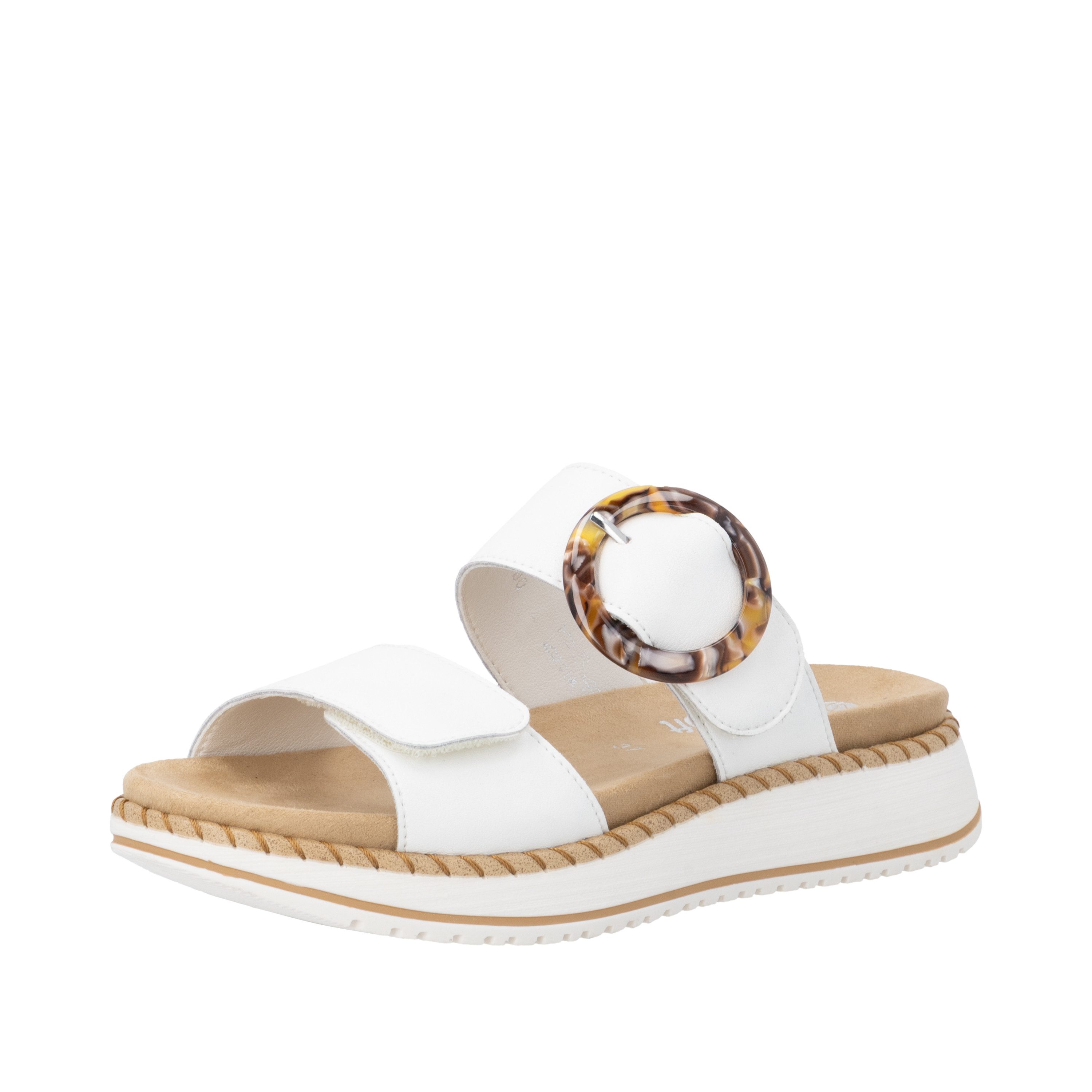 Remonte Pantolette Sommerschuh, Hausschuh mit praktischen Klettverschlüssen