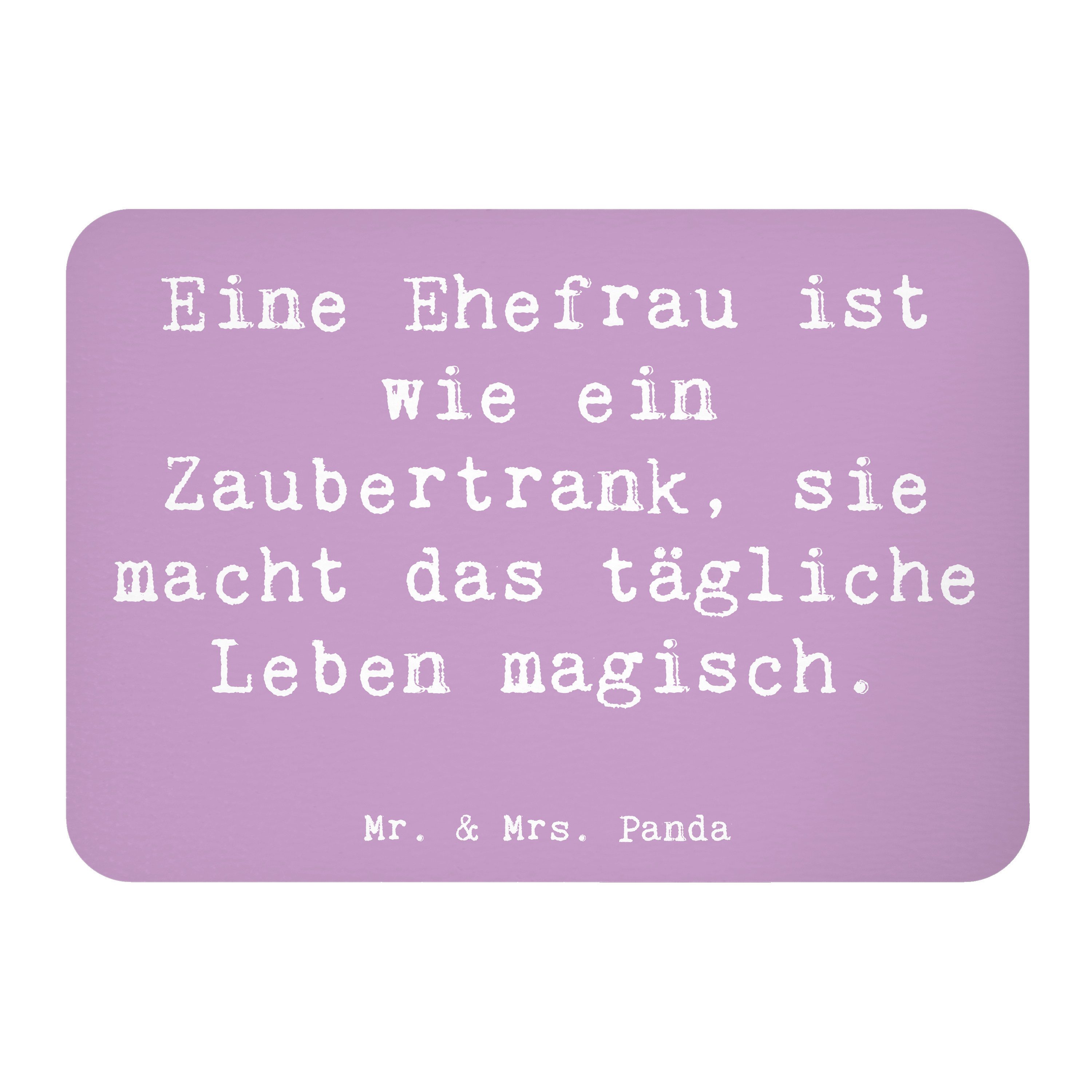 Magnet Spruch Magische Ehefrau - Lavendeltraum - Geschenk, tägliches Leben