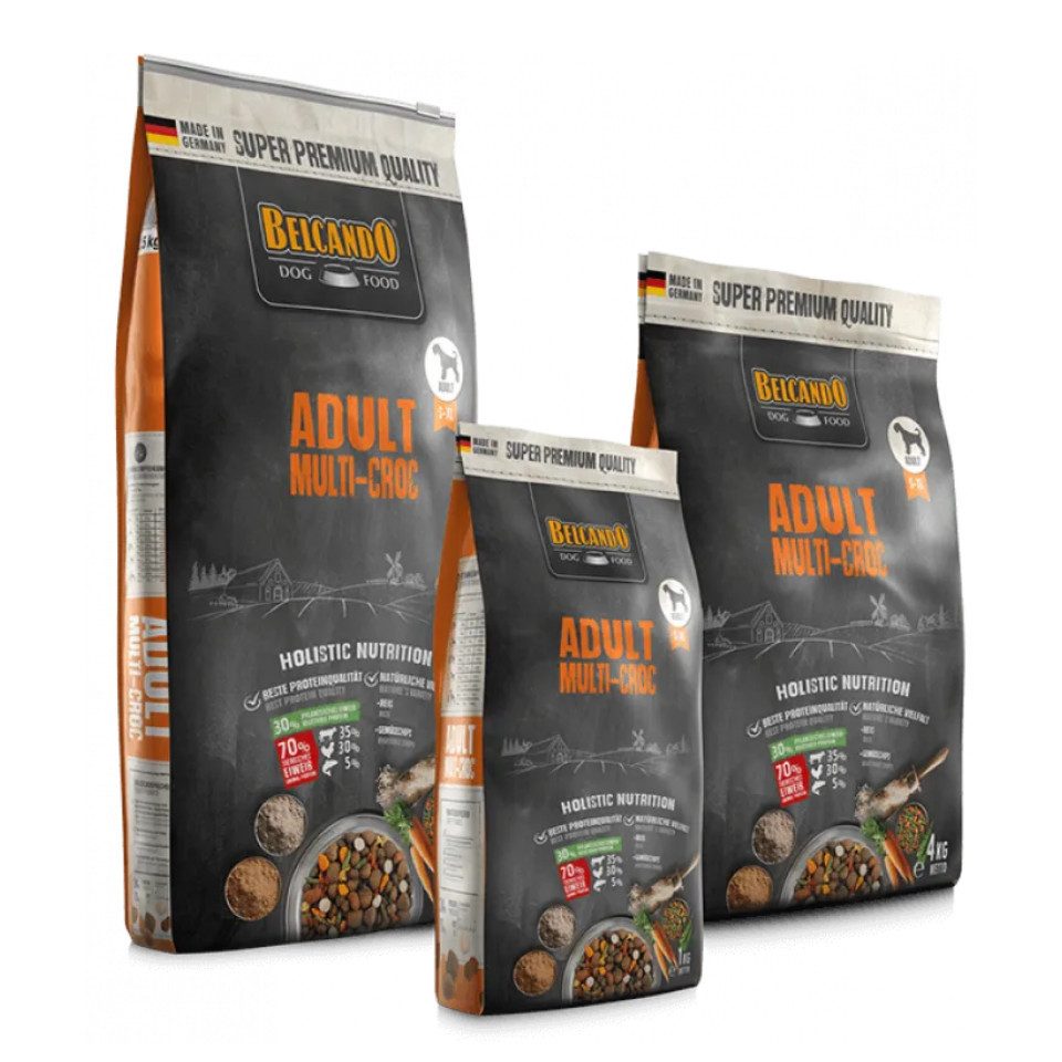 Belcando Adult Multi-Croc - Premium Trockenfutter mit verschiedenen Kroketten, Trockenfutter für: Hunde