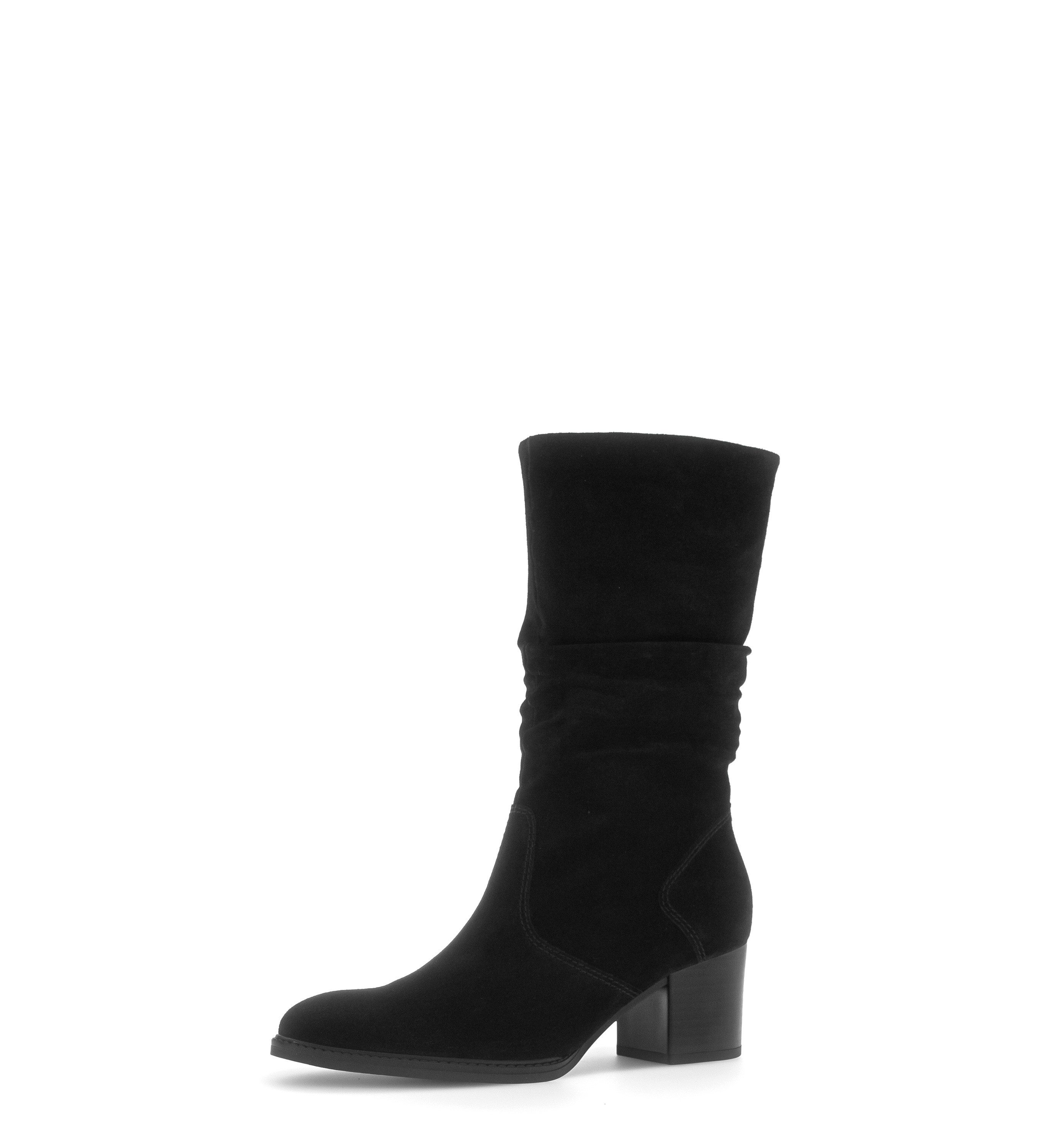 Gabor Stiefel Blockabsatz, Langschaftstiefel mit Reißverschluss