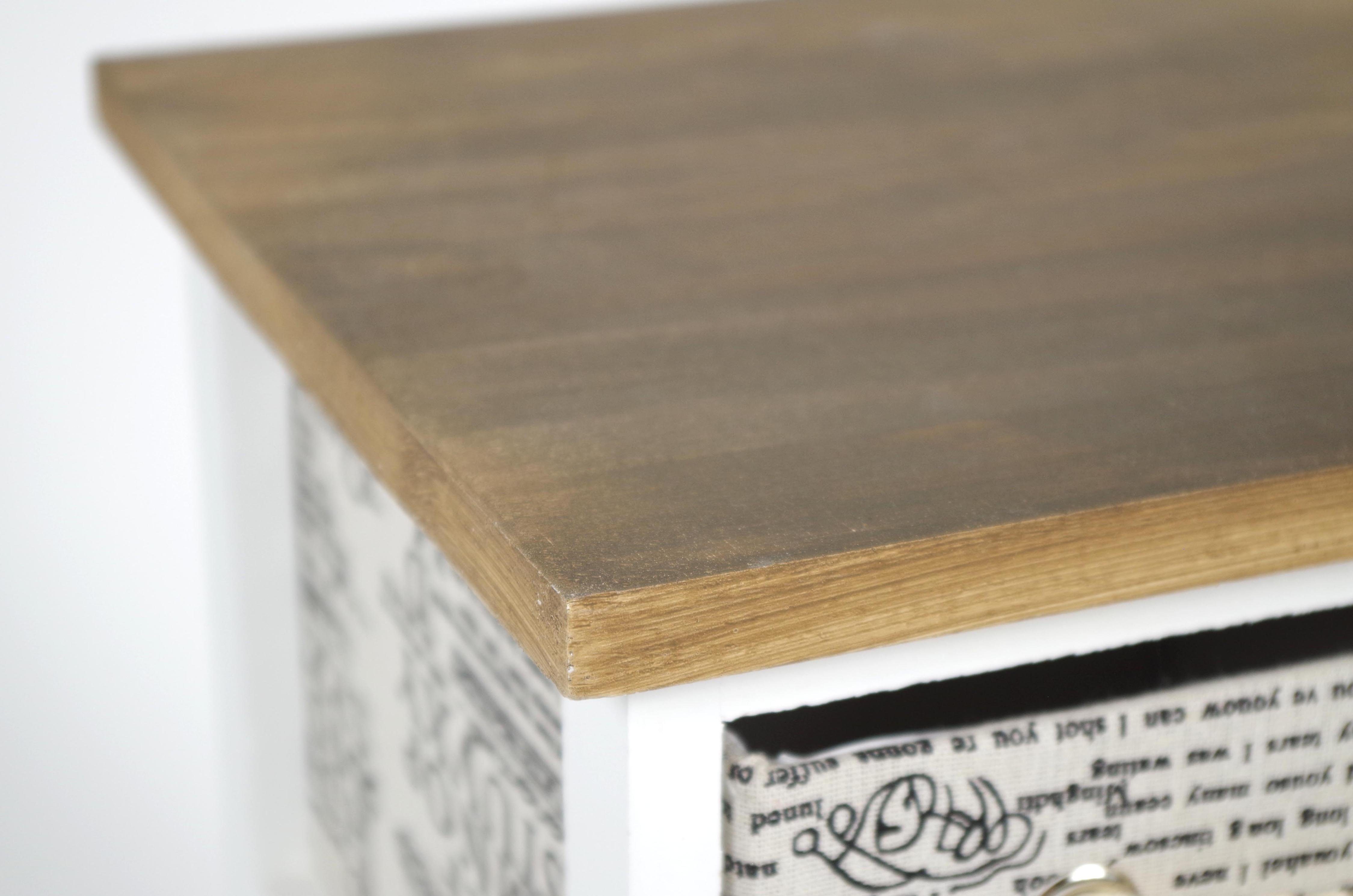 Kobolo Regal Holzregal mit zwei Schubfächern im Vintage Stil