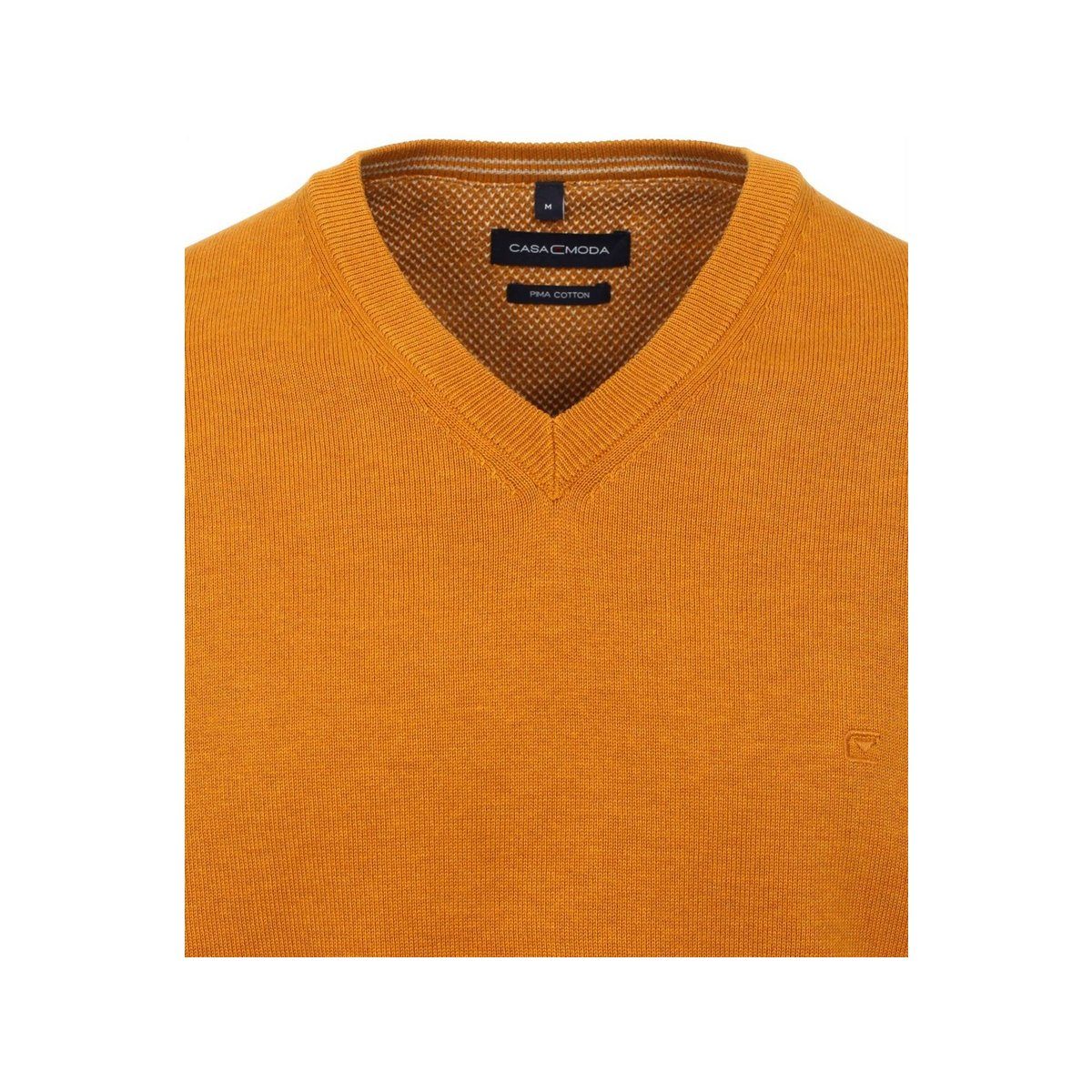 V-Ausschnitt-Pullover (1-tlg) Orange gelb VENTI