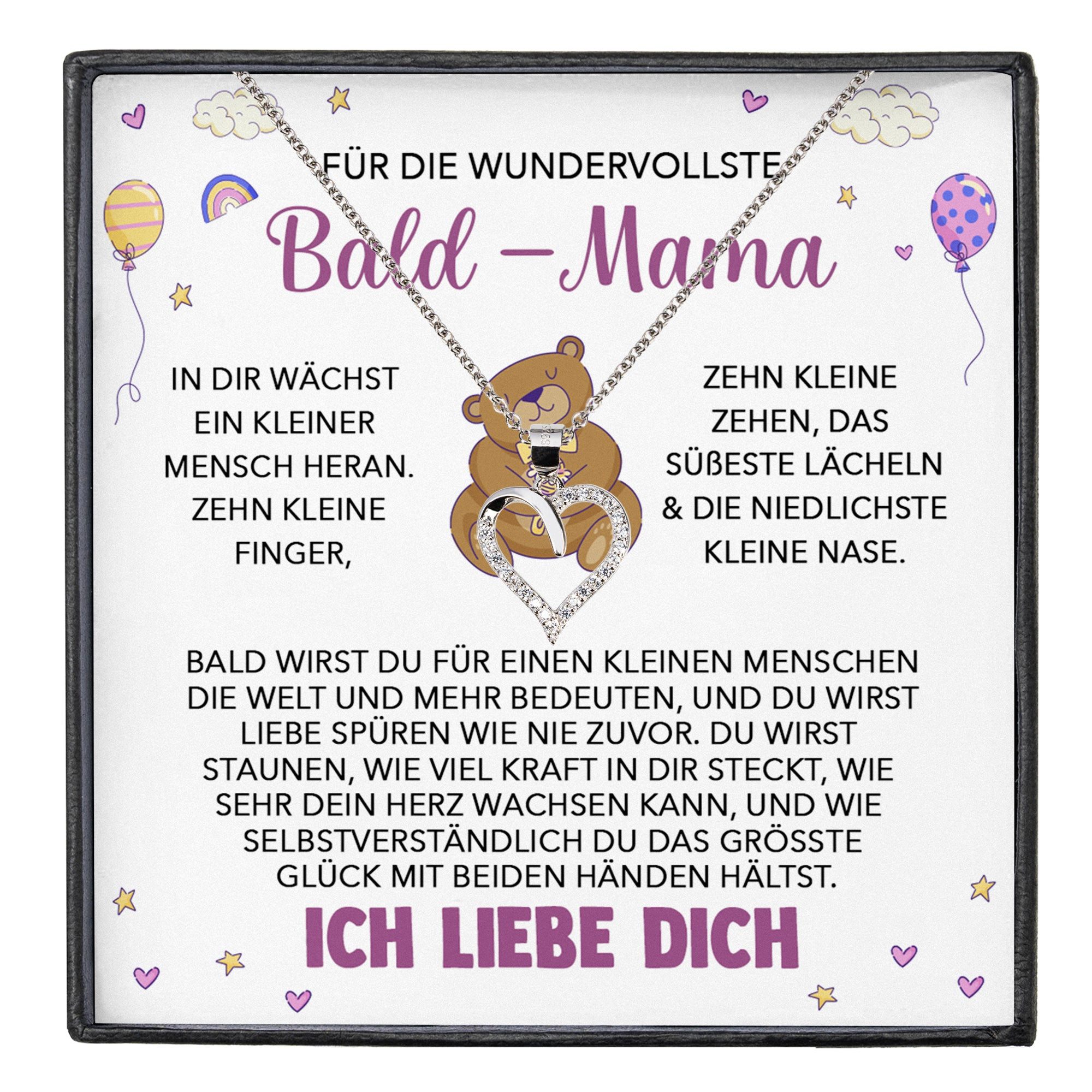 22Feels Schmuckset Schwangerschaft Geschenk Werdende Mama Mom To Be Babyparty Babyshower (inkl. Geschenktasche, Karte(n), Poliertuch, Beutel), Silber 925/000, Karte Made In Germany