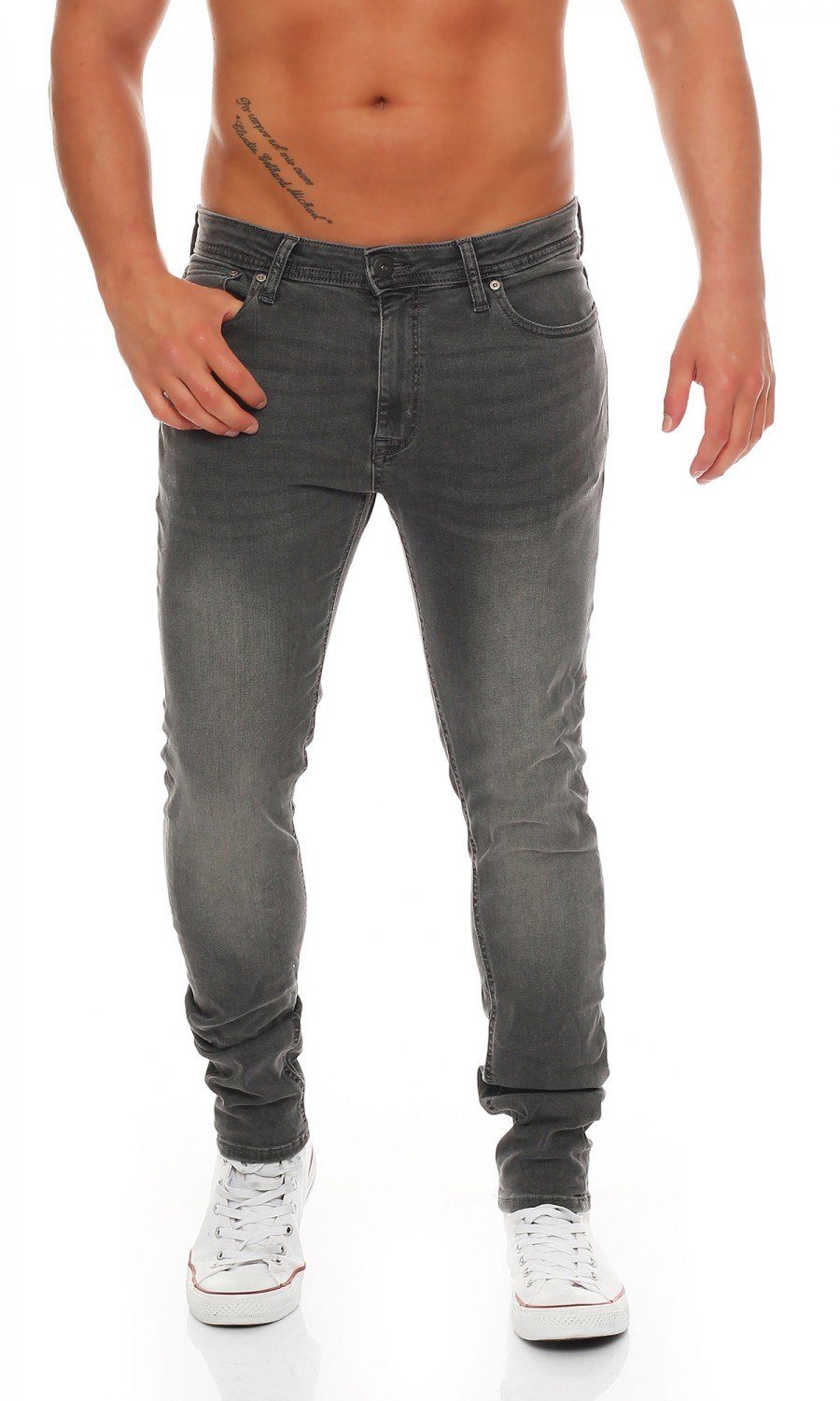 Skinny-fit-Jeans Jack & Jones Liam Original 010 Skinny Fit Herren Jeans