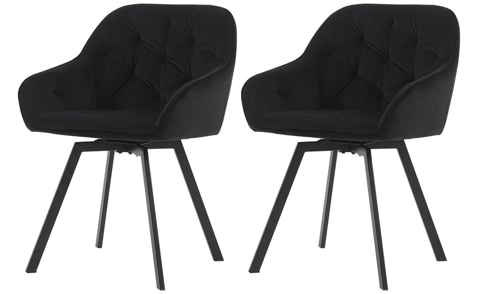 Ofcasa Esszimmerstuhl Drehstuhl (2er Set), Samt günstig online kaufen