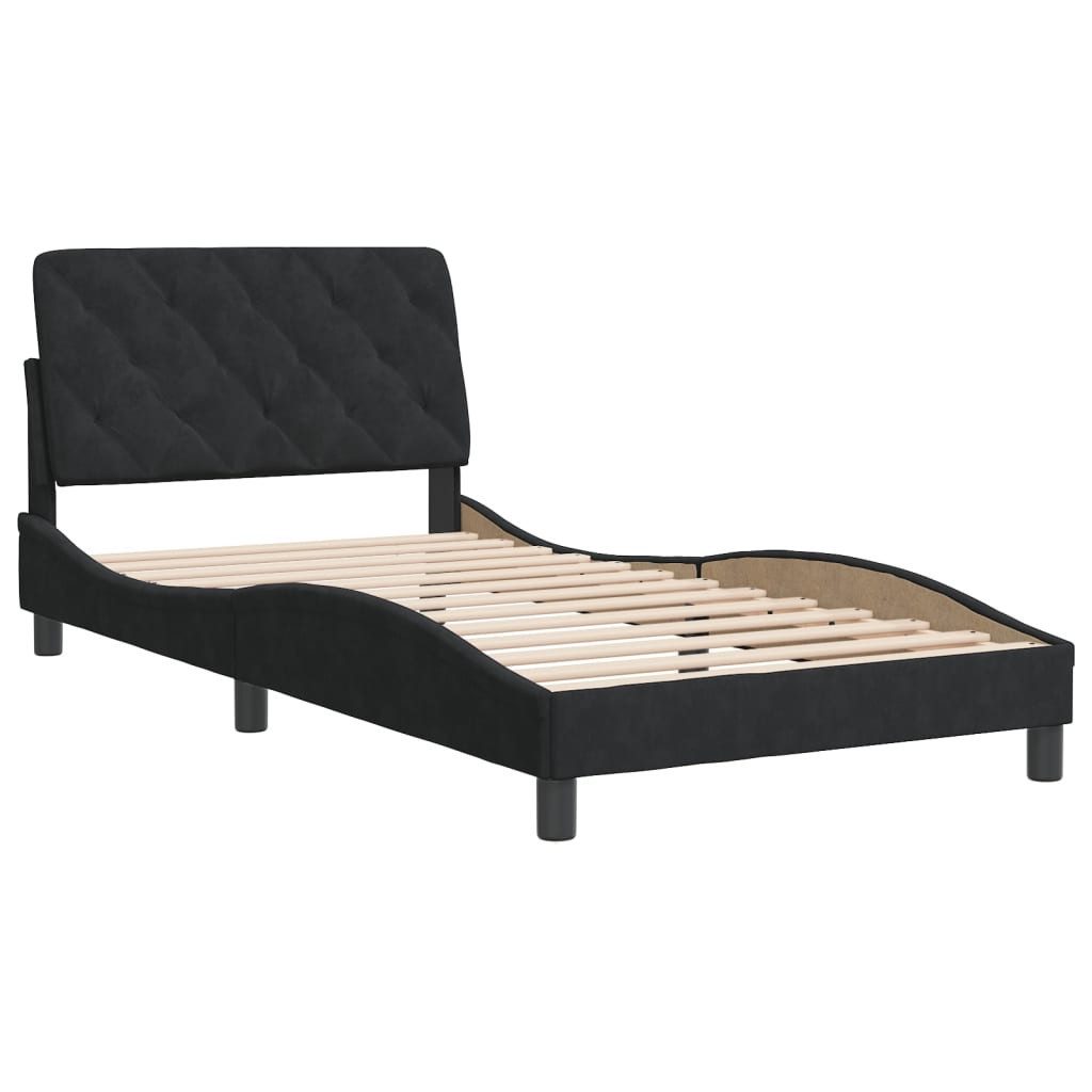 vidaXL Bett Bettgestell ohne Matratze Schwarz günstig online kaufen