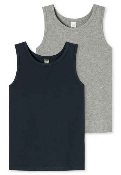 Schiesser Unterhemd »Jungen Unterhemd 2er Pack - Shirt ohne Arm, Cotton«
