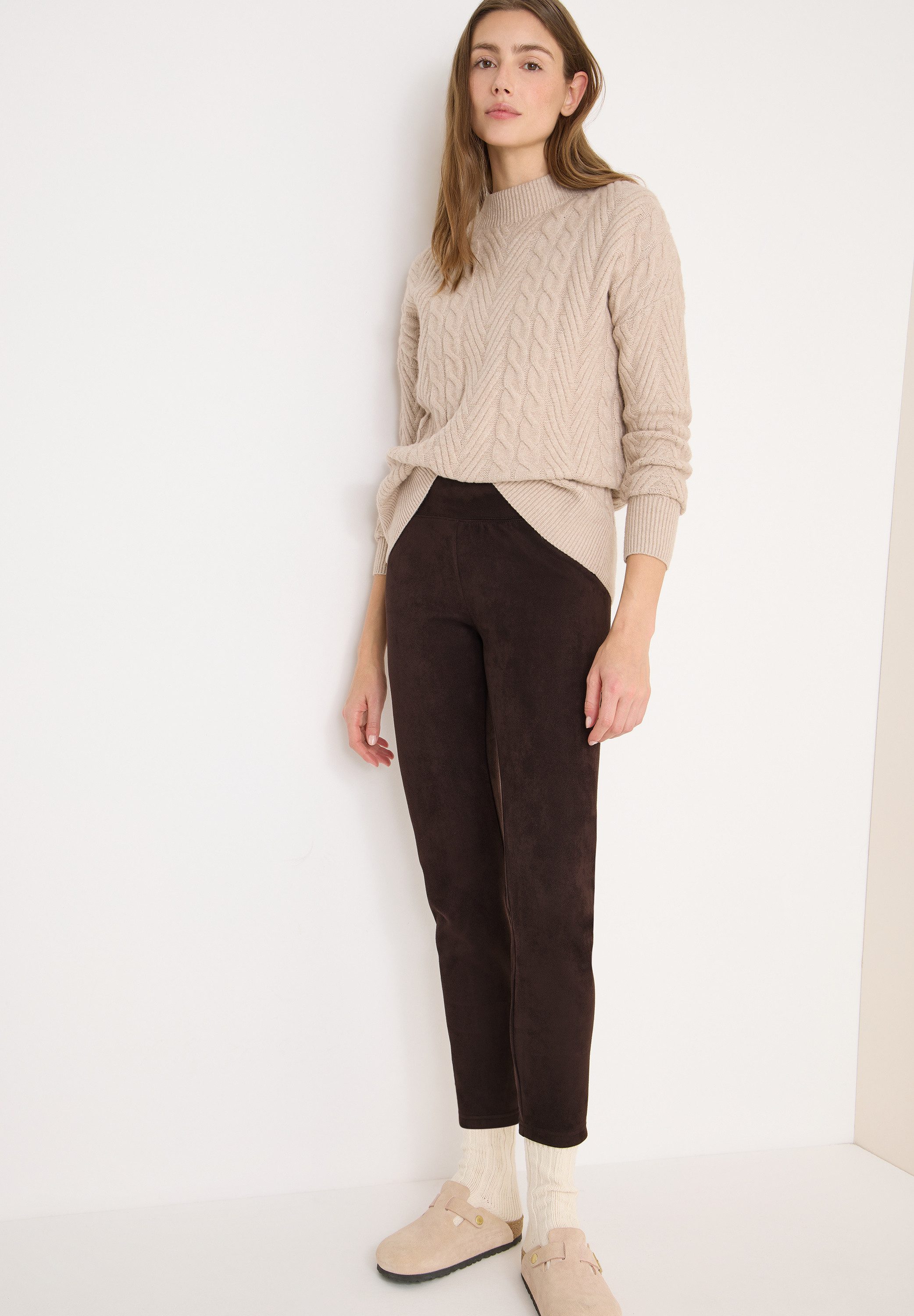 CECIL Leggings Velourleggins mit elastischem Bund