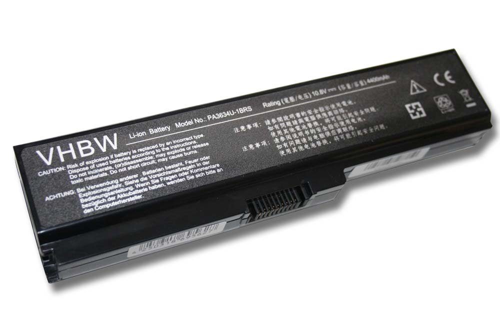 vhbw kompatibel mit Toshiba Portégé M822, M830, M825, M823 Laptop-Akku Li-Ion 4400 mAh (10,8 V)
