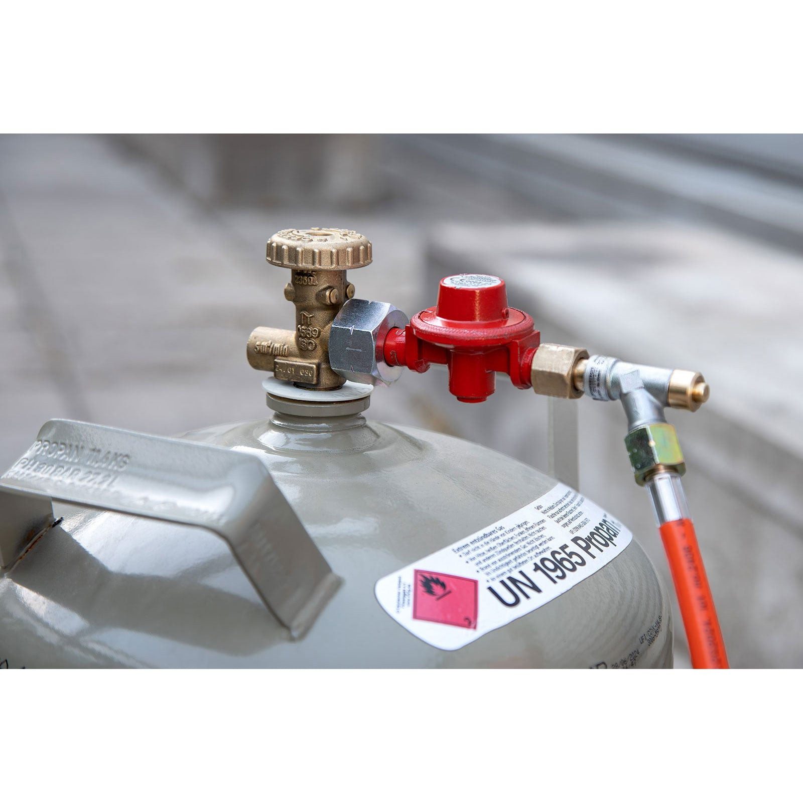 Rothenberger Industrial Gasflaschen-Schutzhülle ROTHENBERGER Industrial Regler 4 bar Gasschlauch 5m Abflammgeräte 3/8“