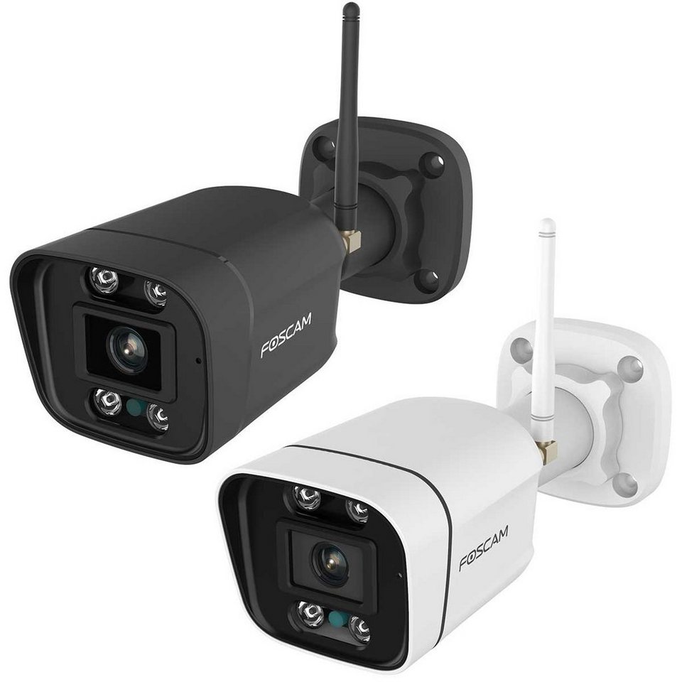 Foscam V5P 5 MP Dual-Band WLAN Überwachungskamera (mit integriertem  Scheinwerfer und einer Alarmsirene, Zwei-Wege-Audio), Zwei-Wege-Audio mit  integriertem Mikrofon und Lautsprecher