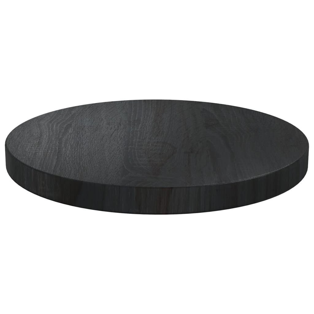 Schwarz St) cm (1 Tischplatte furnicato Kiefer Massivholz Ø30x2,5