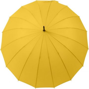 Truyuety Stockregenschirm hochwertiger Stockschirm mit Automatik sturmfest - gelb