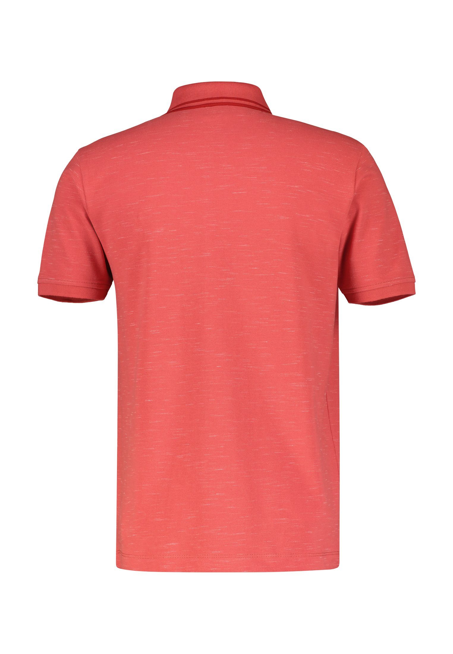 LERROS Poloshirt LERROS Poloshirt in HIBISCUS Two-Tone-Piqué RED