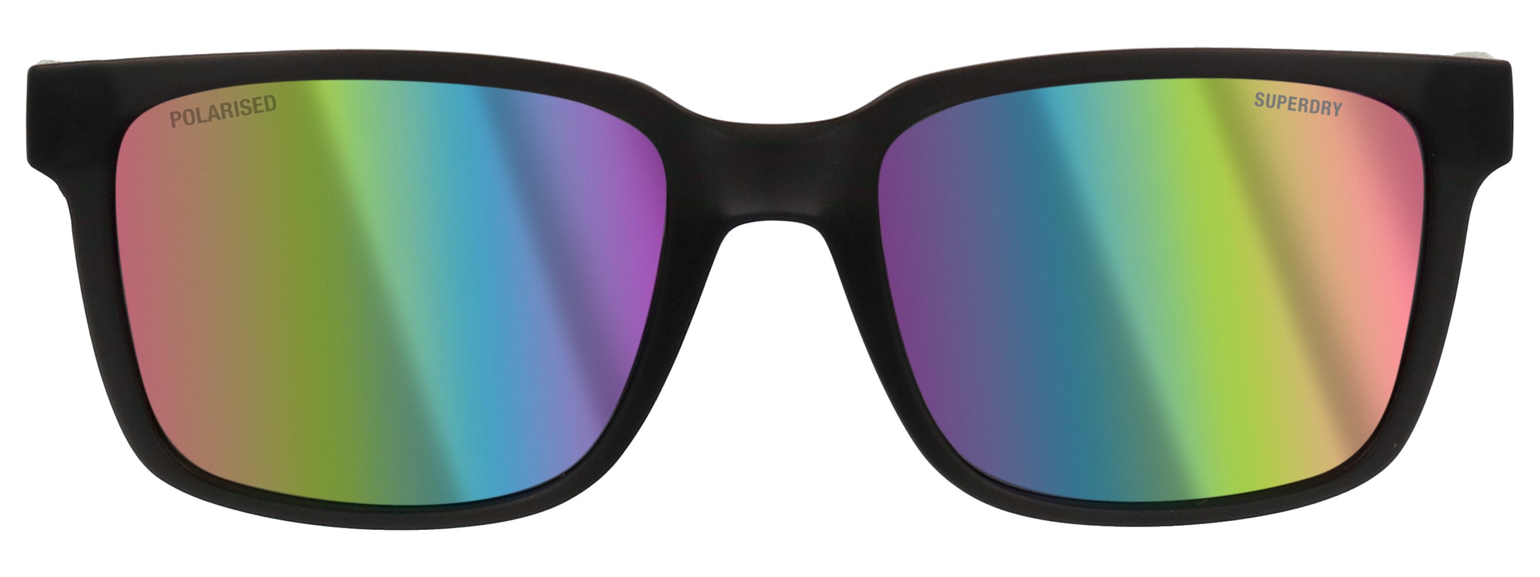 Superdry Sonnenbrille Modell 996098 Form Karree/Eckig, Logoschriftzug auf Bügel, Injectionfassung