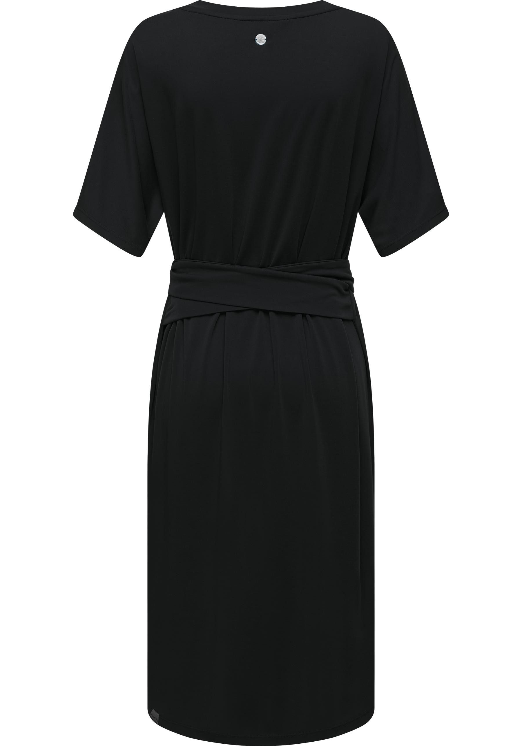 Ragwear Shirtkleid Pallerma stylisches Sommerkleid mit Bindeband an der Taille