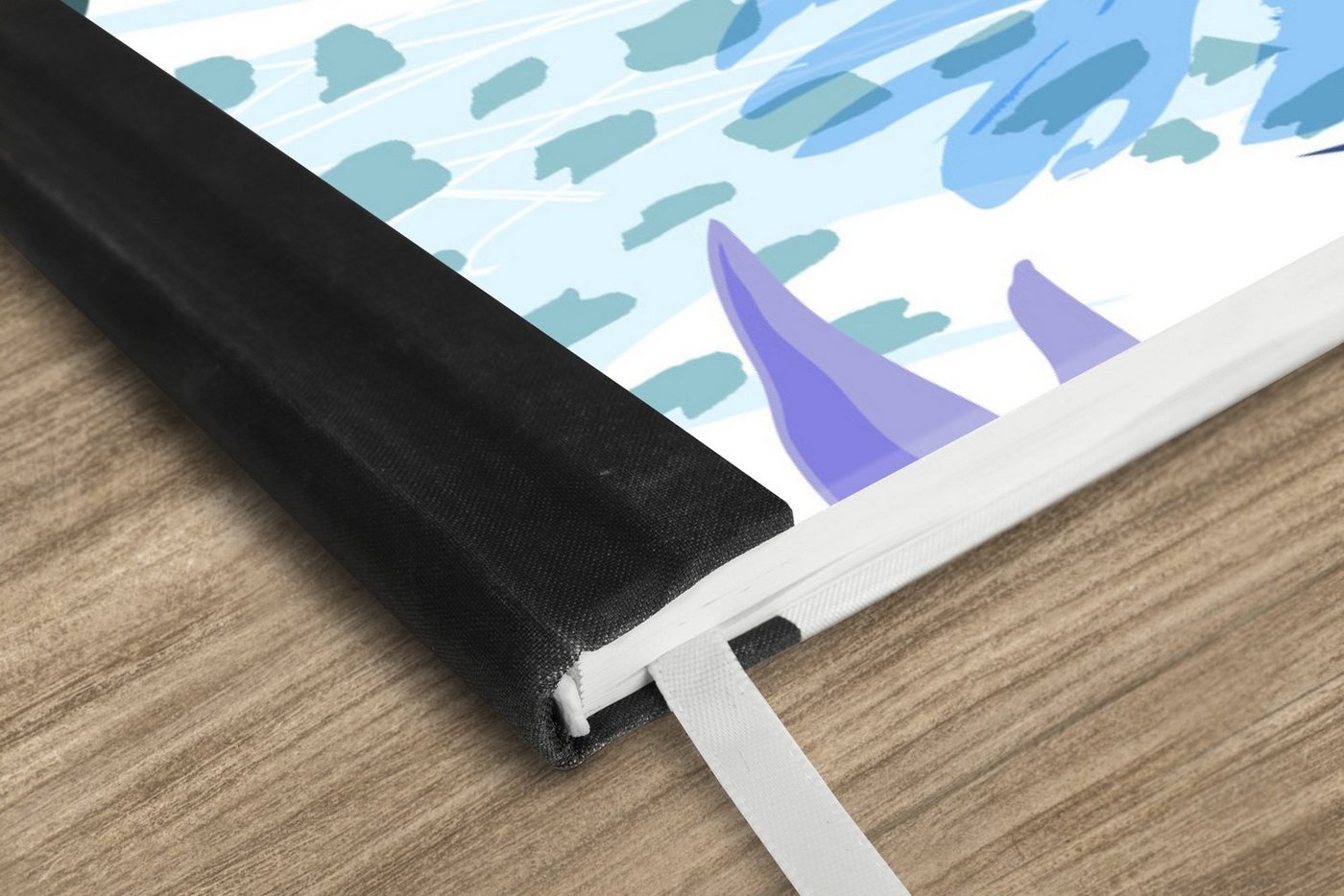 Thumbnail - MuchoWow Notizbuch Sommer - Laub - Blau - Grün, Notebook, Notizblock a5, Tagebuch, Journal Liniert