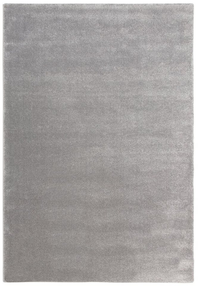 Teppich Thea, andas, rechteckig, Höhe: 20 mm, Pastell-Farben, Teppich,  einfarbig, weich, fürs Wohnzimmer, 3,67 Kg/m² Gesamtgewicht