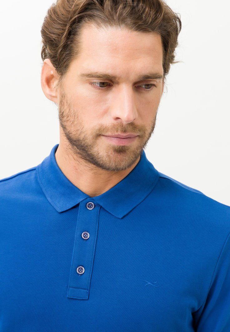 Style blau Poloshirt Brax PETE