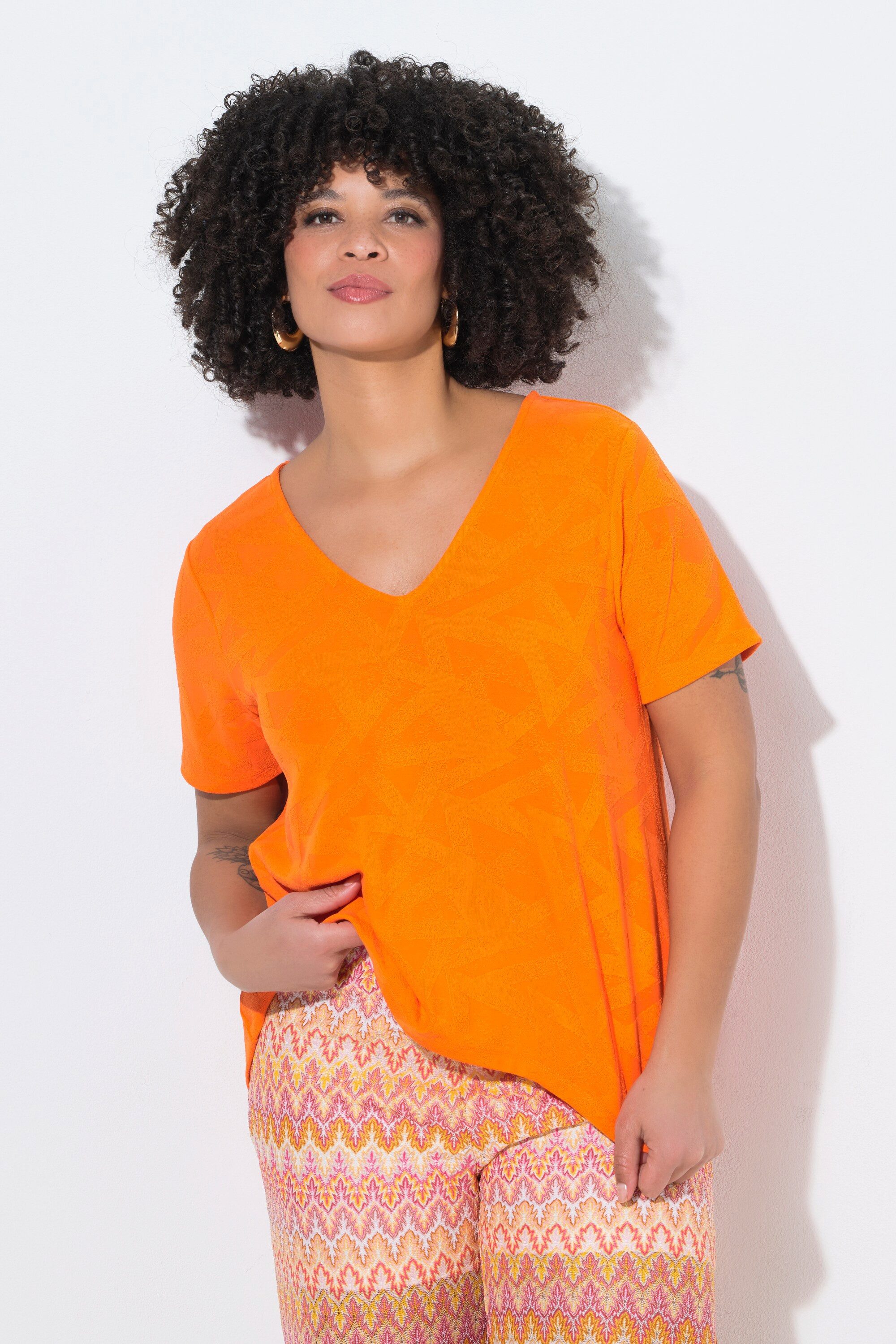 Angel of Style T-Shirt T-Shirt A-Linie Strukturjersey