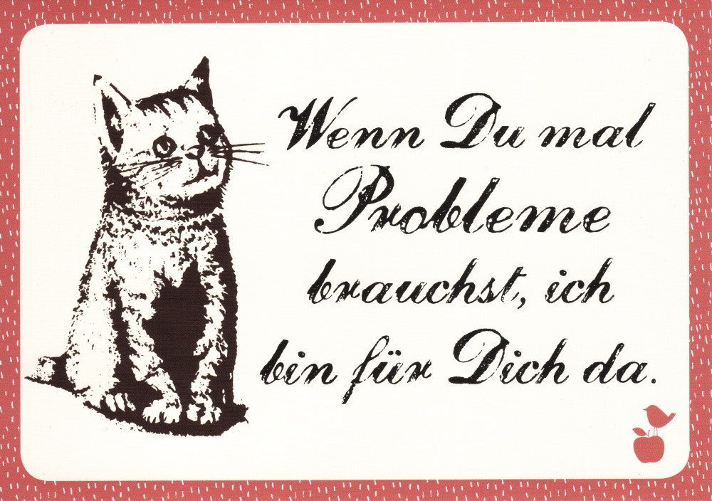 Postkarte "Wenn Du mal Probleme ..." brauchst