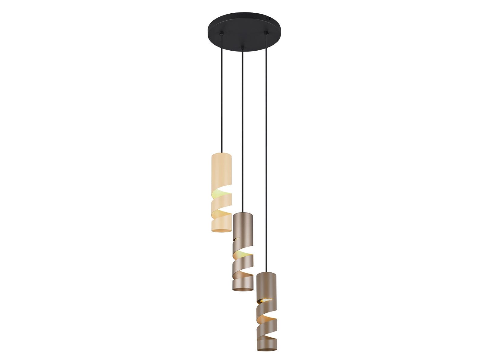 TRIO Leuchten LED Pendelleuchte, Dimmfunktion, LED wechselbar, warmweiß, Cluster hängend über-n Esstisch-lampe & Treppenhaus dreiflammig, …