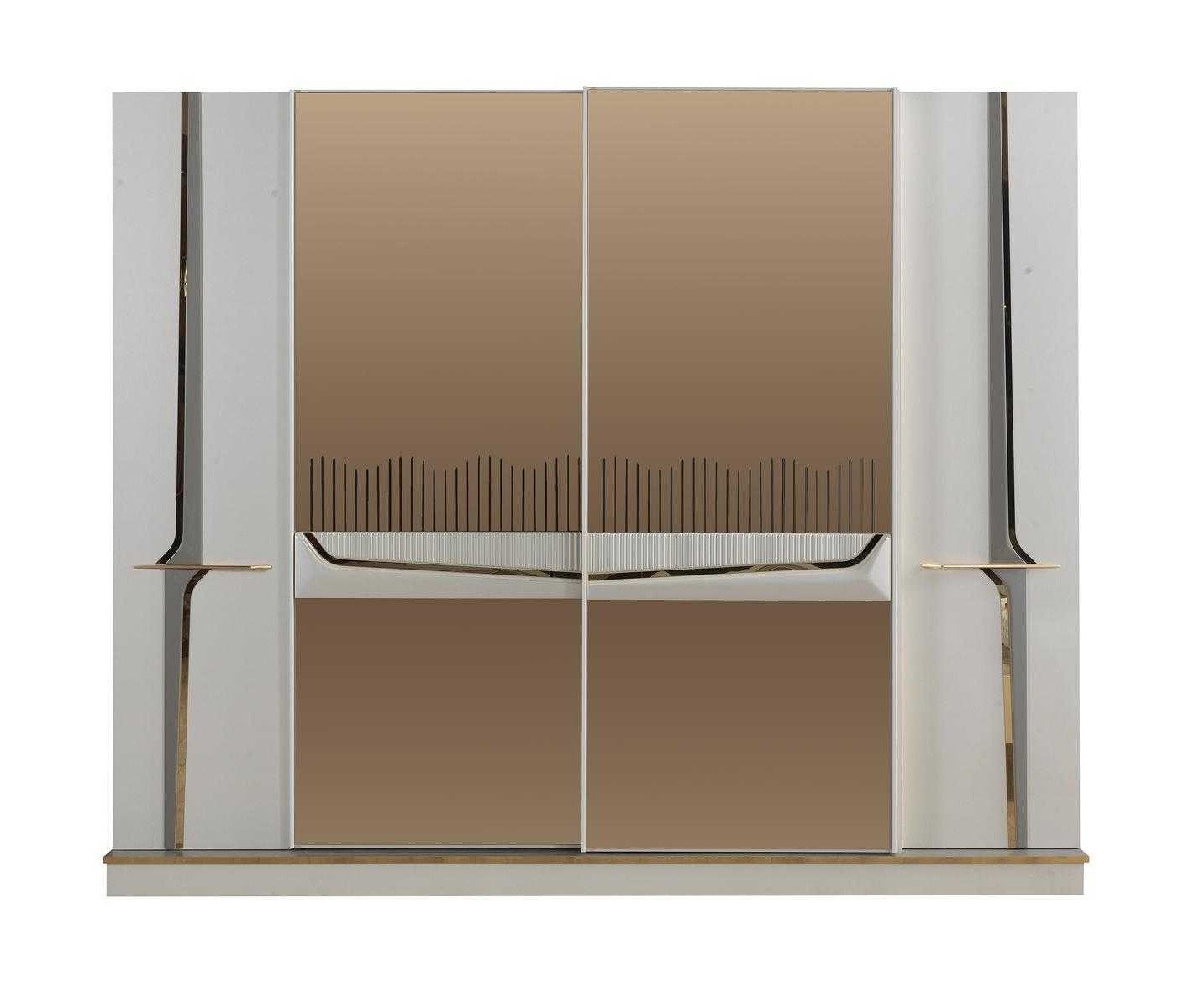 Xlmoebel Kleiderschrank Ankleideschrank 260cm mit viel Stauraum für Kleidung Made in Europa