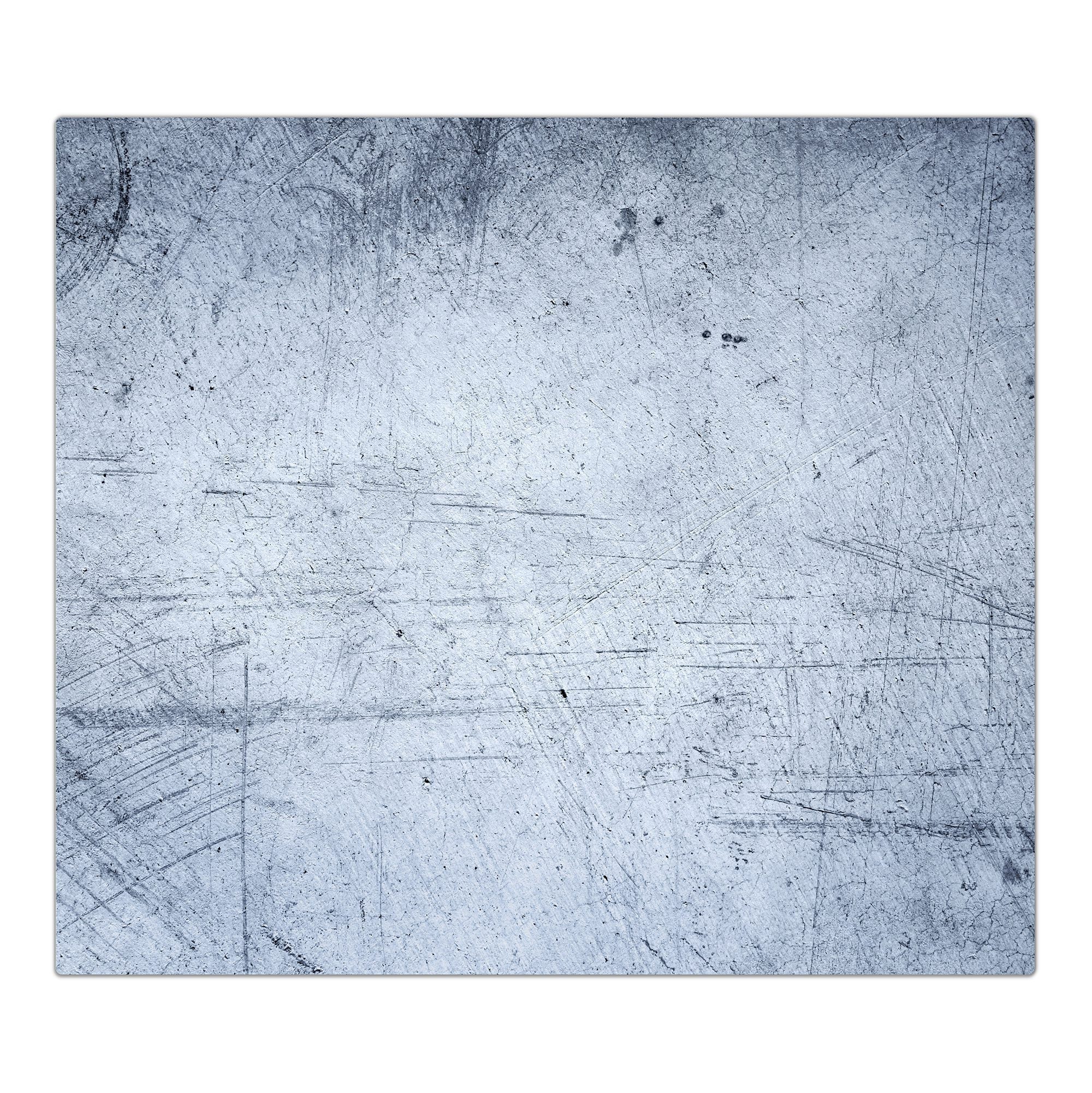 Herdabdeckplatte Herd-Abdeckplatte Primedeco Grober Spritzschutz Hintergrund, Glas Glas, blauer tlg) aus (1