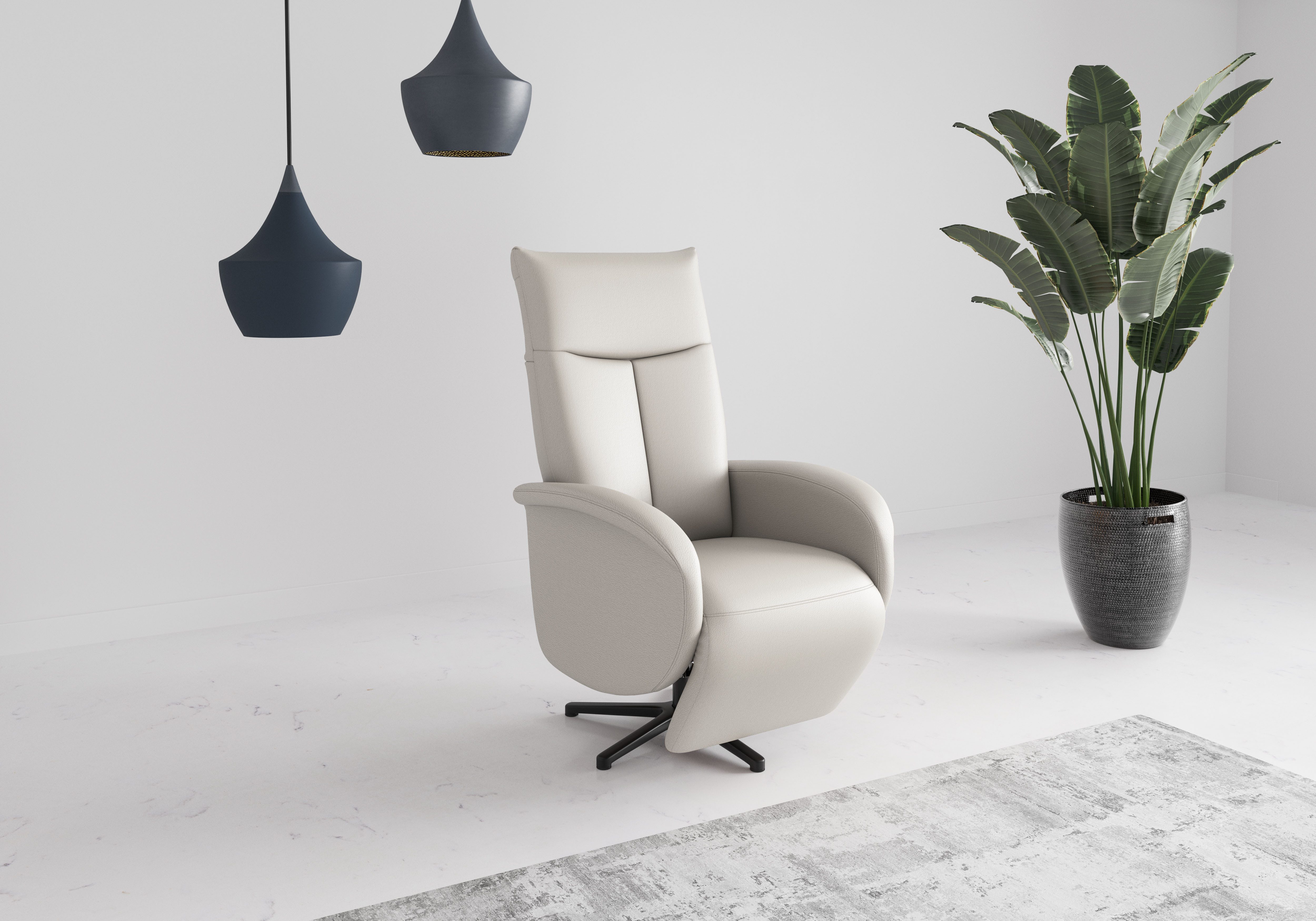 sit&more TV-Sessel Juma, inkl. Drehfunktion & Kopfteilverstellung, Höhe Armlehne 62 cm, wahlweise mit Aufstehhilfe, 2 Motoren und Akku