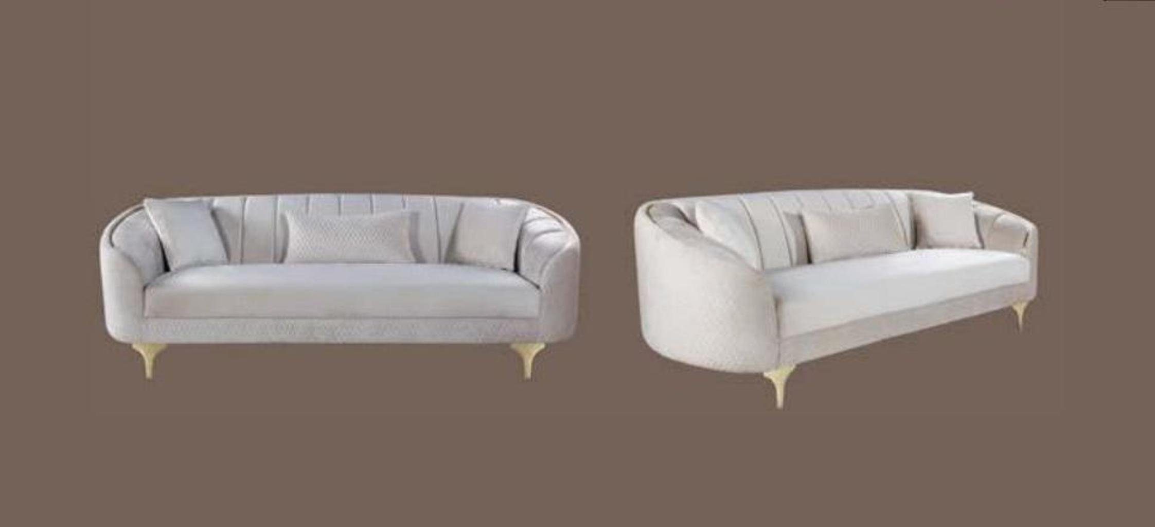 Polster Sofas 3 Möbel Textil JVmoebel Couch Sofa, Dreisitzer Sitzer Sofa Moderner