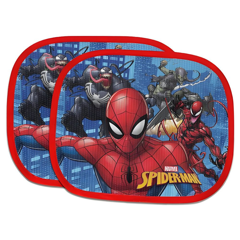 Mister License Company Autosonnenschutz Mickey Spiderman Stitch Kinder Sonnenschutz fürs Auto 2er Set, 44 x 33 cm, (Packung), 33x44 cm