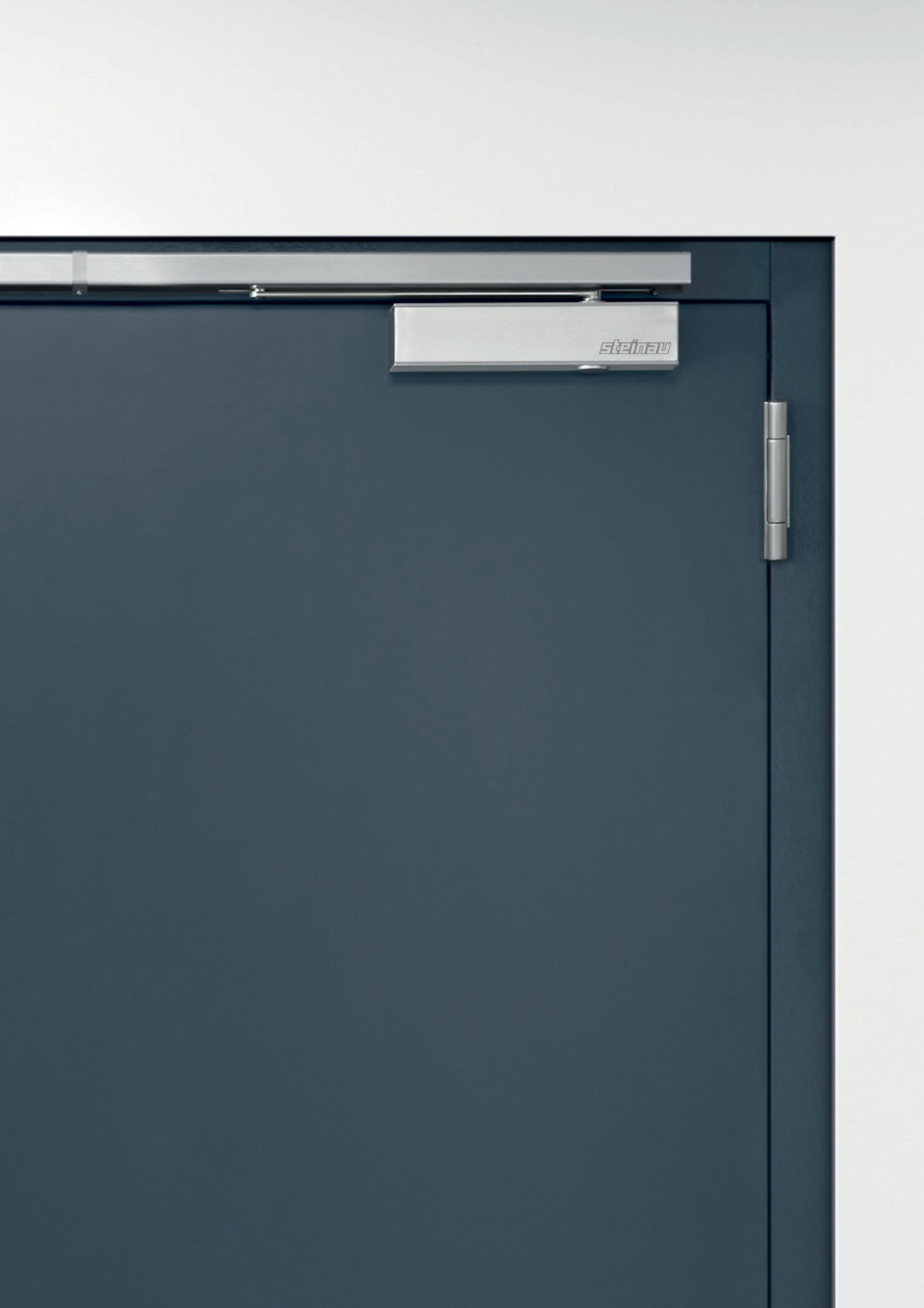 steinau Türschließer Edelstahl Oben-Türschließer TS 52 - Geprüft nach EN 1154 - DIN-L/R, Montage Bandgegenseite, (1-tlg), Für Innen- und geschützen Außenbereich geeignet, Einstellbare Kraft