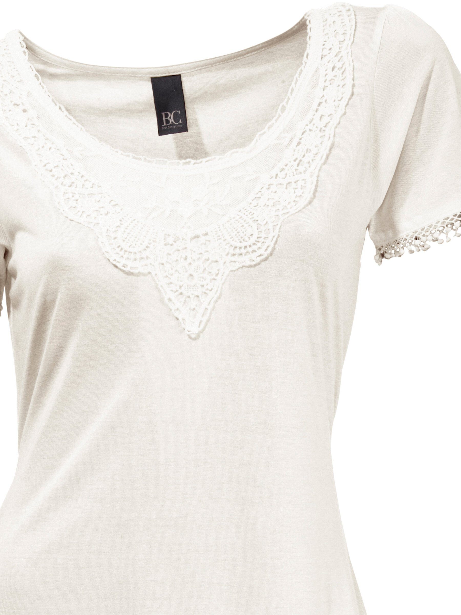 heine T-Shirt Longshirt Kurzarm