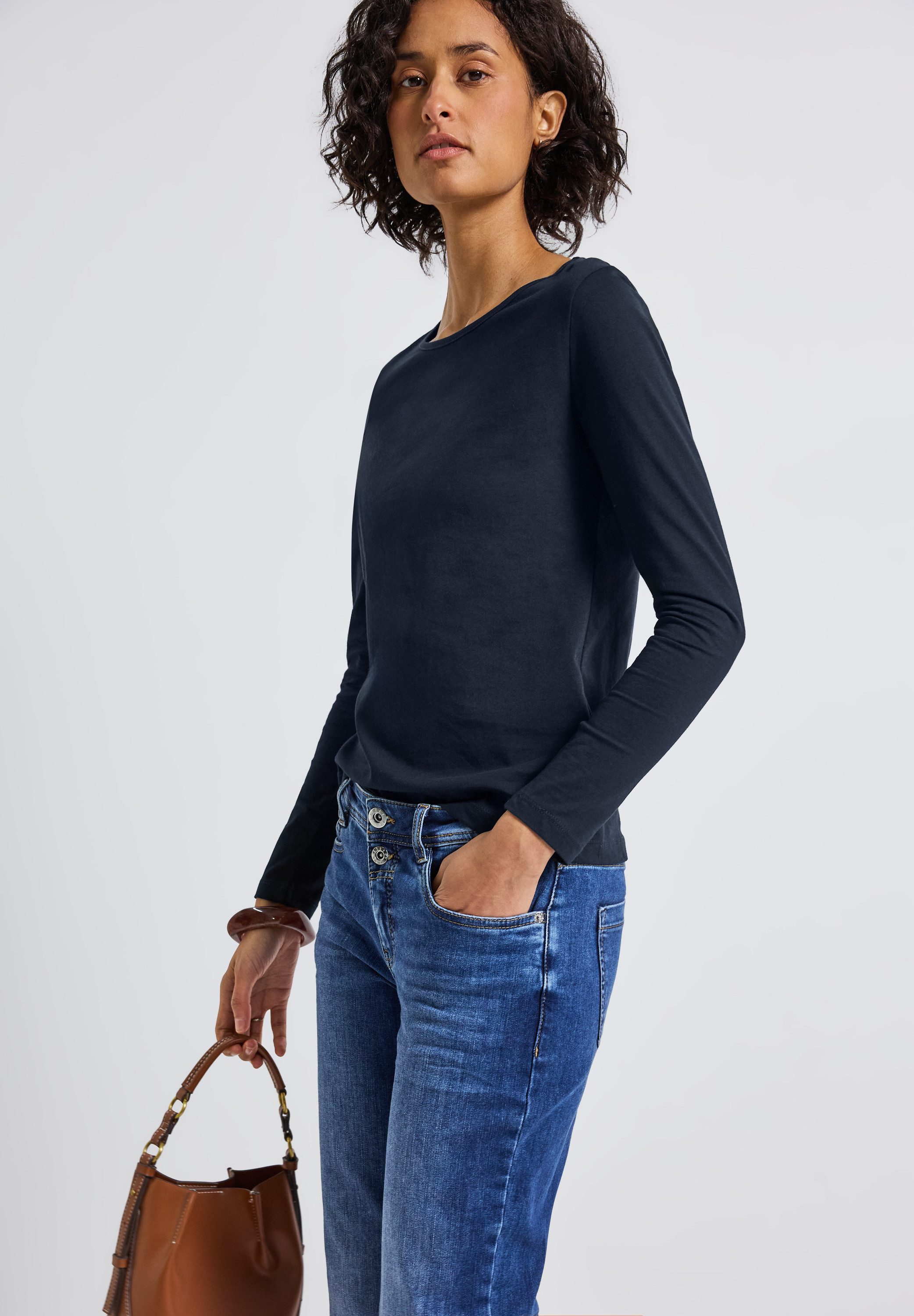 STREET ONE Langarmshirt Basic