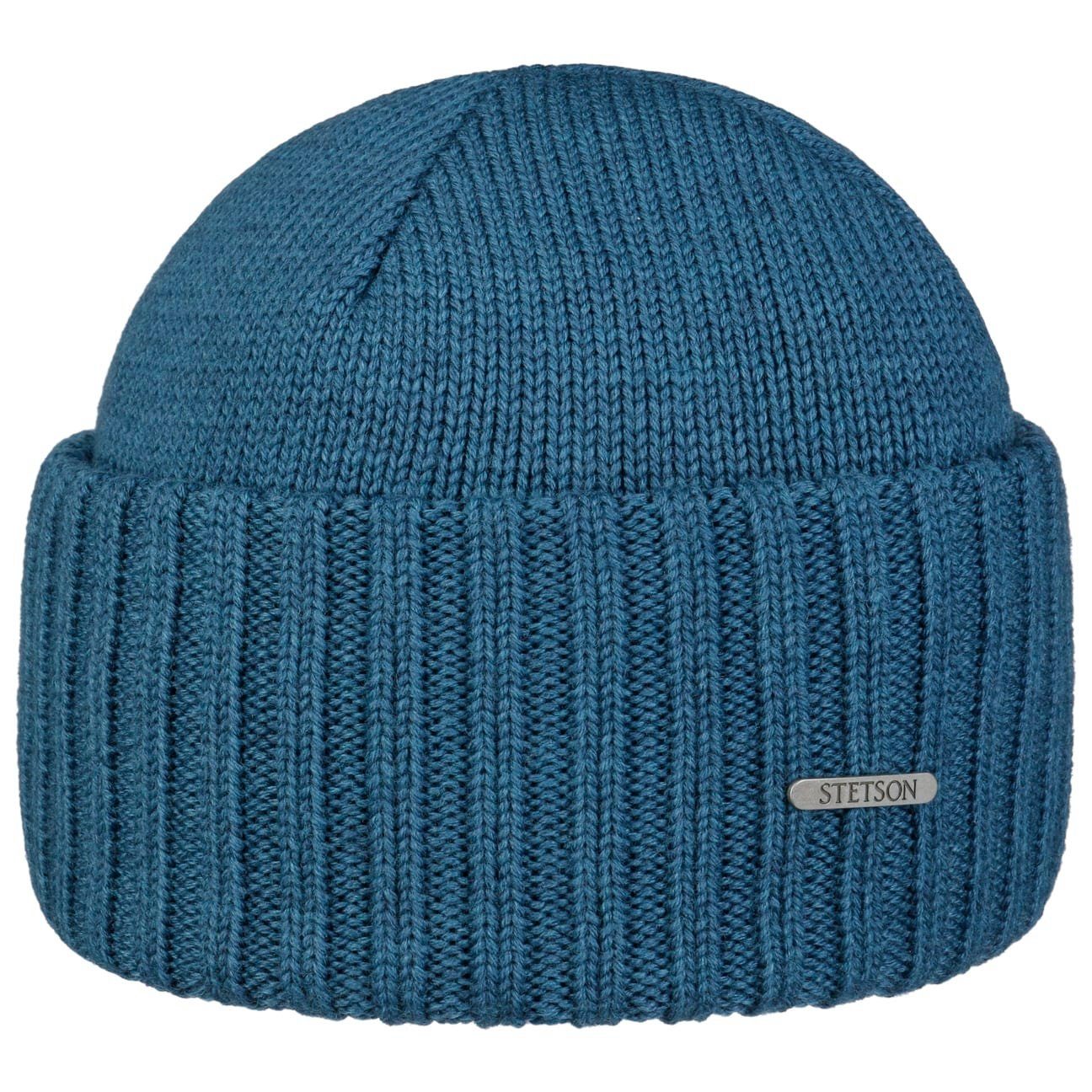 Stetson Strickmütze (1-St) Umschlagmütze mit Umschlag, Made in Italy