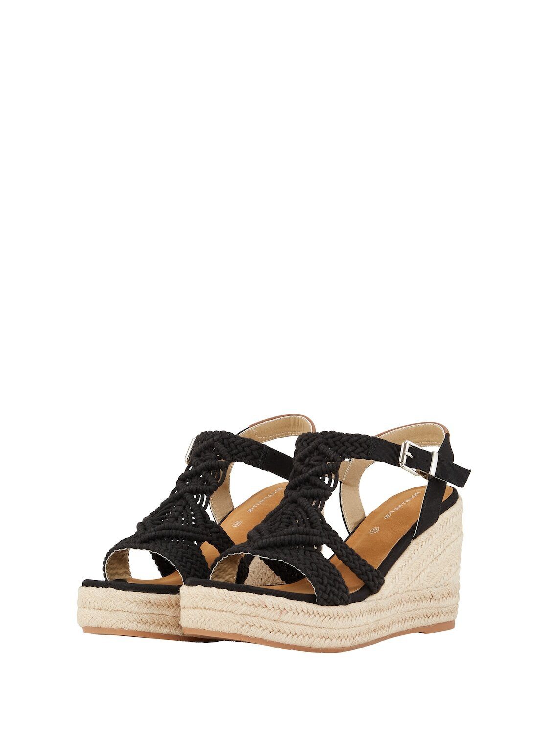 TOM TAILOR Shoes Licence Keilsandalette Keilsandalette mit geflochtenen Details