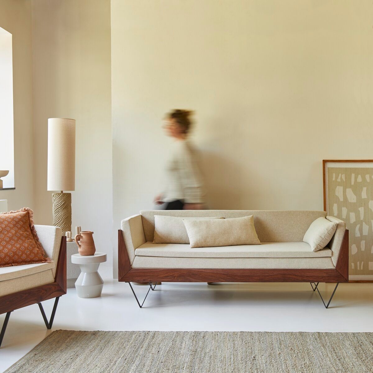 Auch der Versand ist kostenlos! Tikamoon Sofa Sofa aus massives Palisanderholz