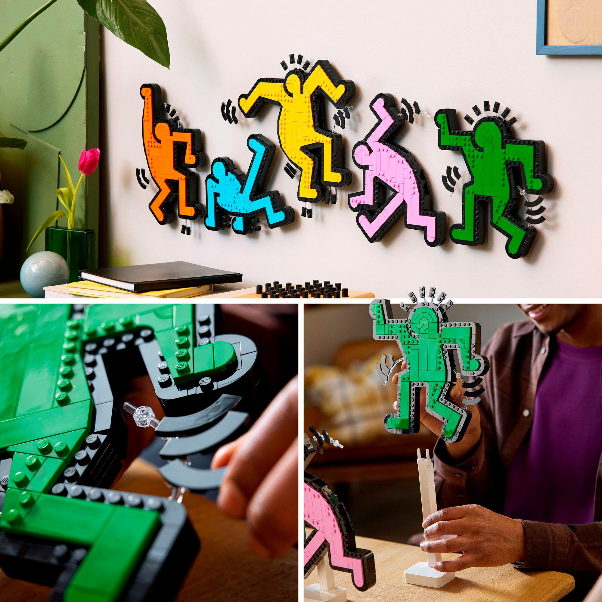 LEGO® Keith Haring – Tanzende Figuren (31216), LEGO ART Konstruktionsspielsteine, (1773 St) – Bild 5 von 5