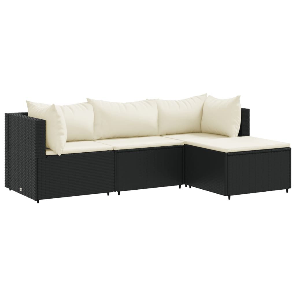 vidaXL Gartenlounge-Set 4-tlg. Garten-Lounge-Set mit Kissen günstig online kaufen