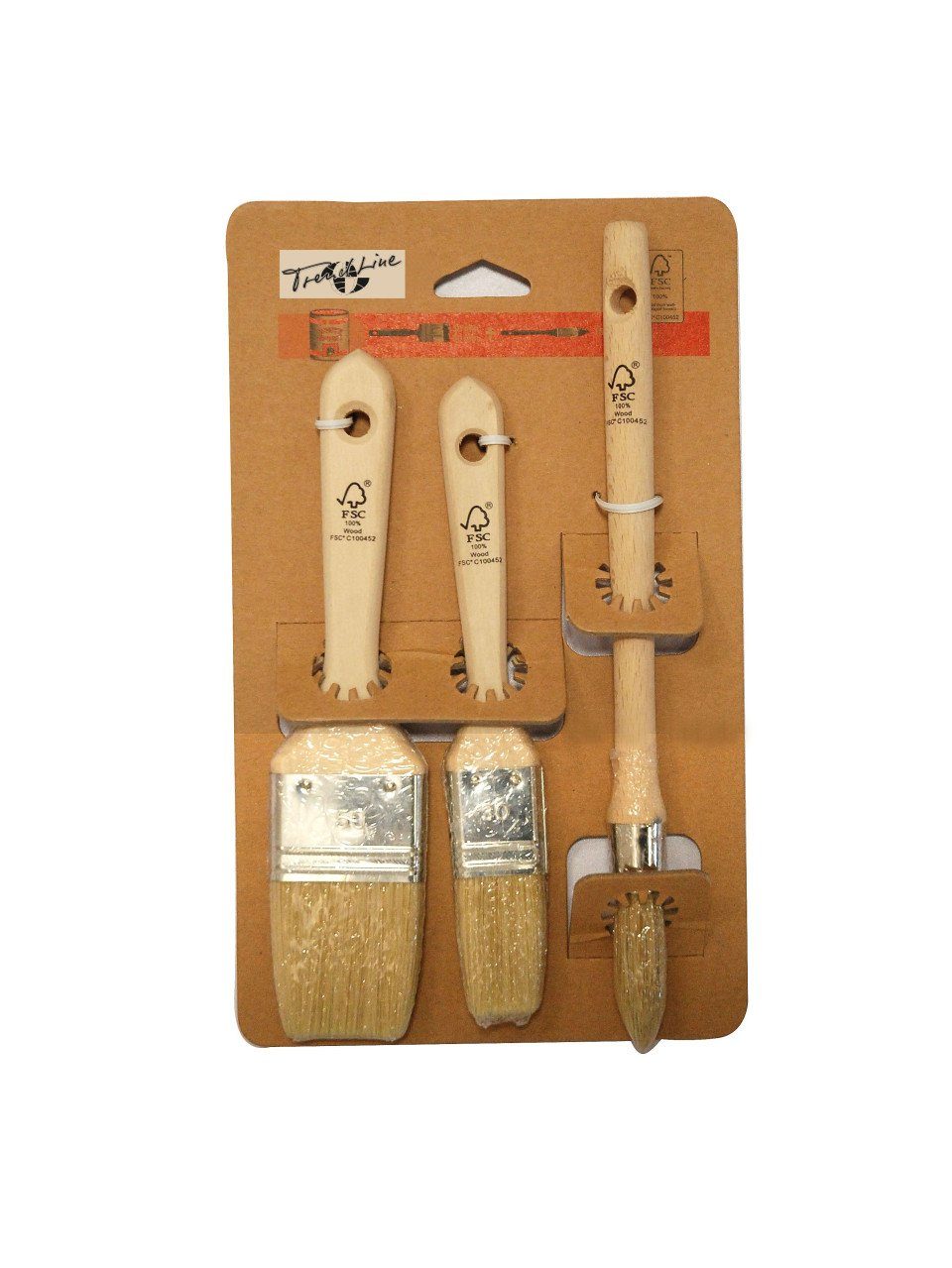 Trend Line Pinsel TrendLine Lackierpinsel-Set 3-teilig 15 mm, 40 mm