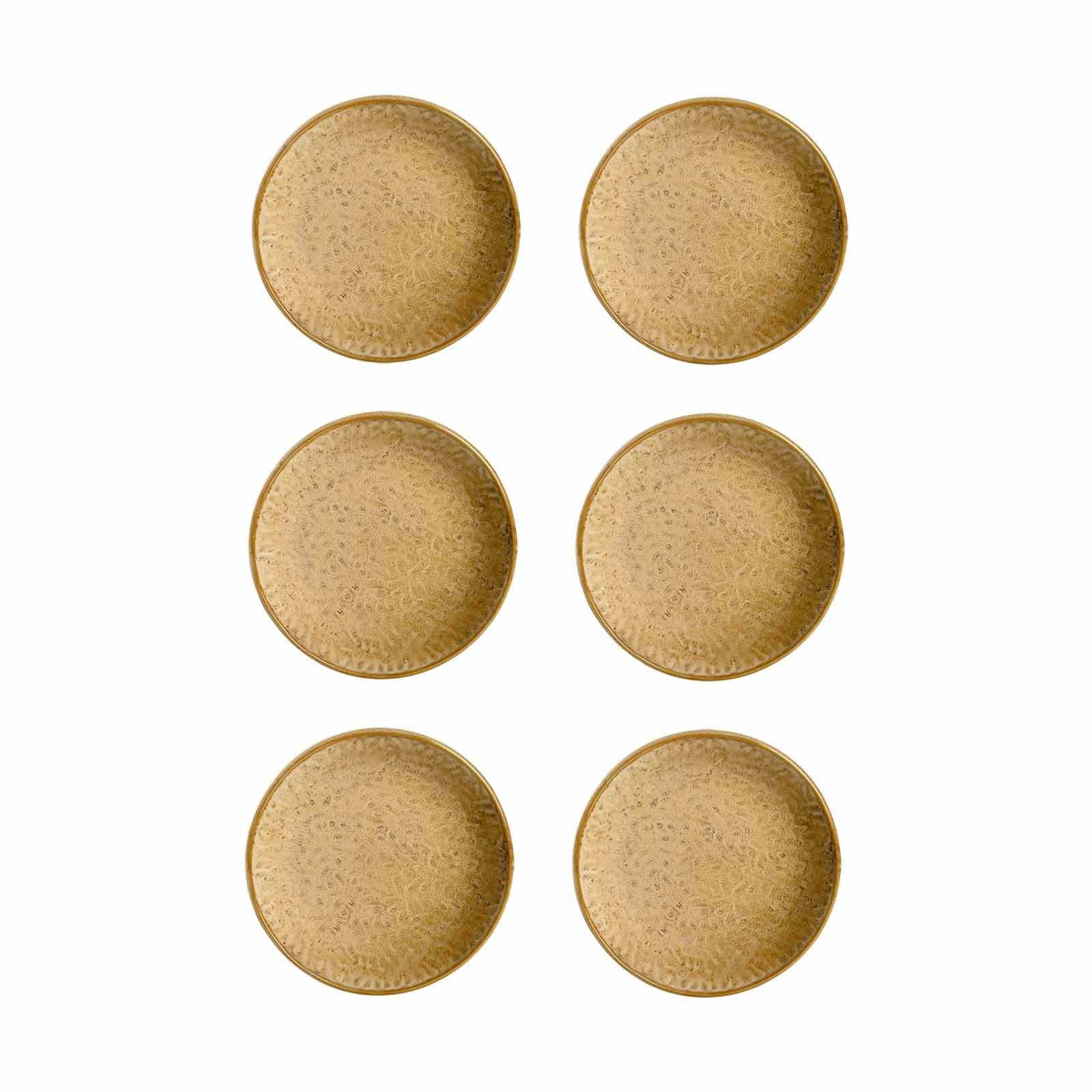 LEONARDO Frühstücksteller Matera Keramikteller ø 16,3 cm 6er Set, (6 St) Beige