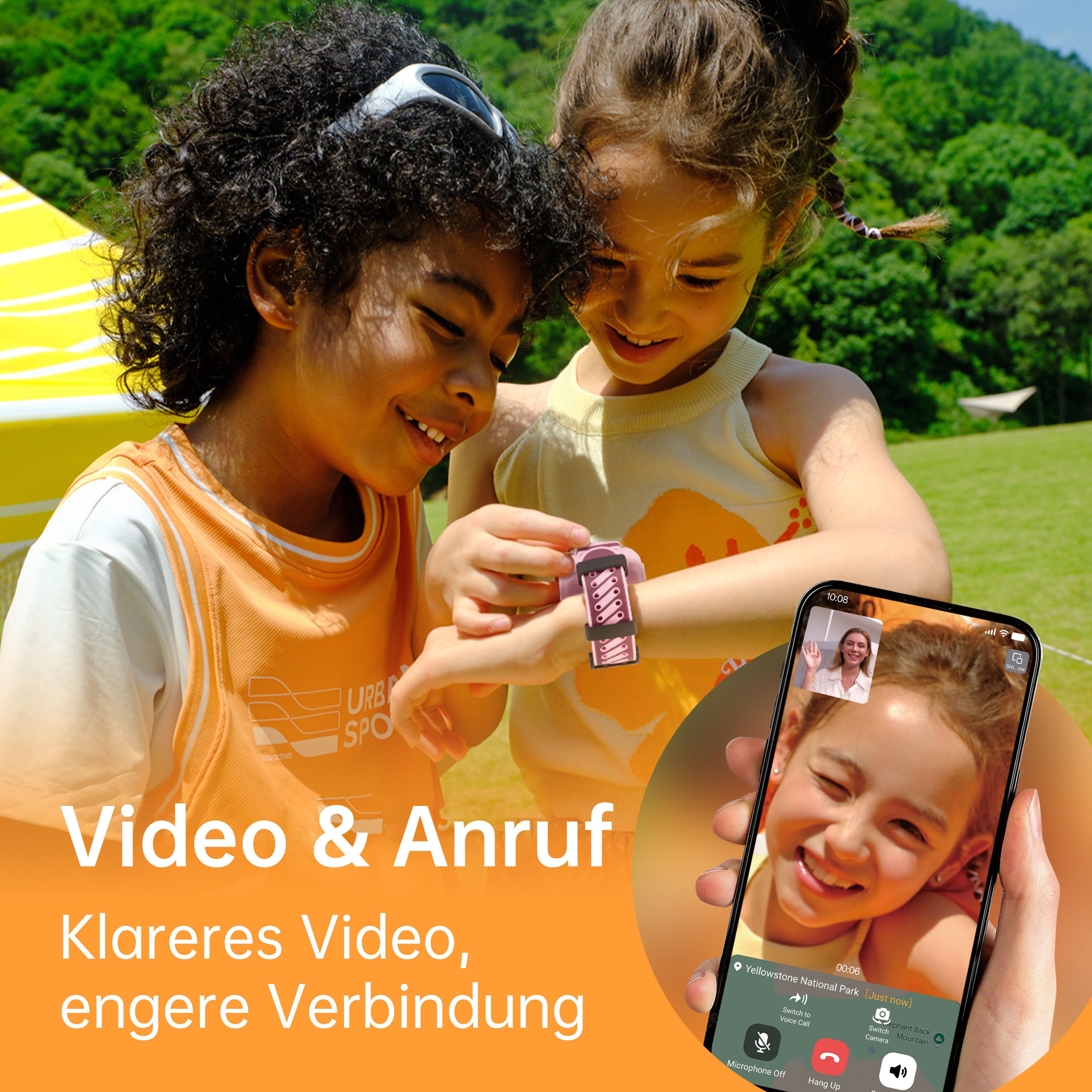 imoo Watch Phone Z3 Kinder Smartwatch (3,81 cm/1,5 Zoll, Mocor OS)