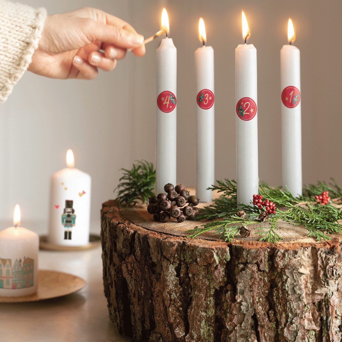 moses Dekoobjekt moses. Kerzen-Tattoos Winterwunder, 40 weihnachtliche Tatt günstig online kaufen