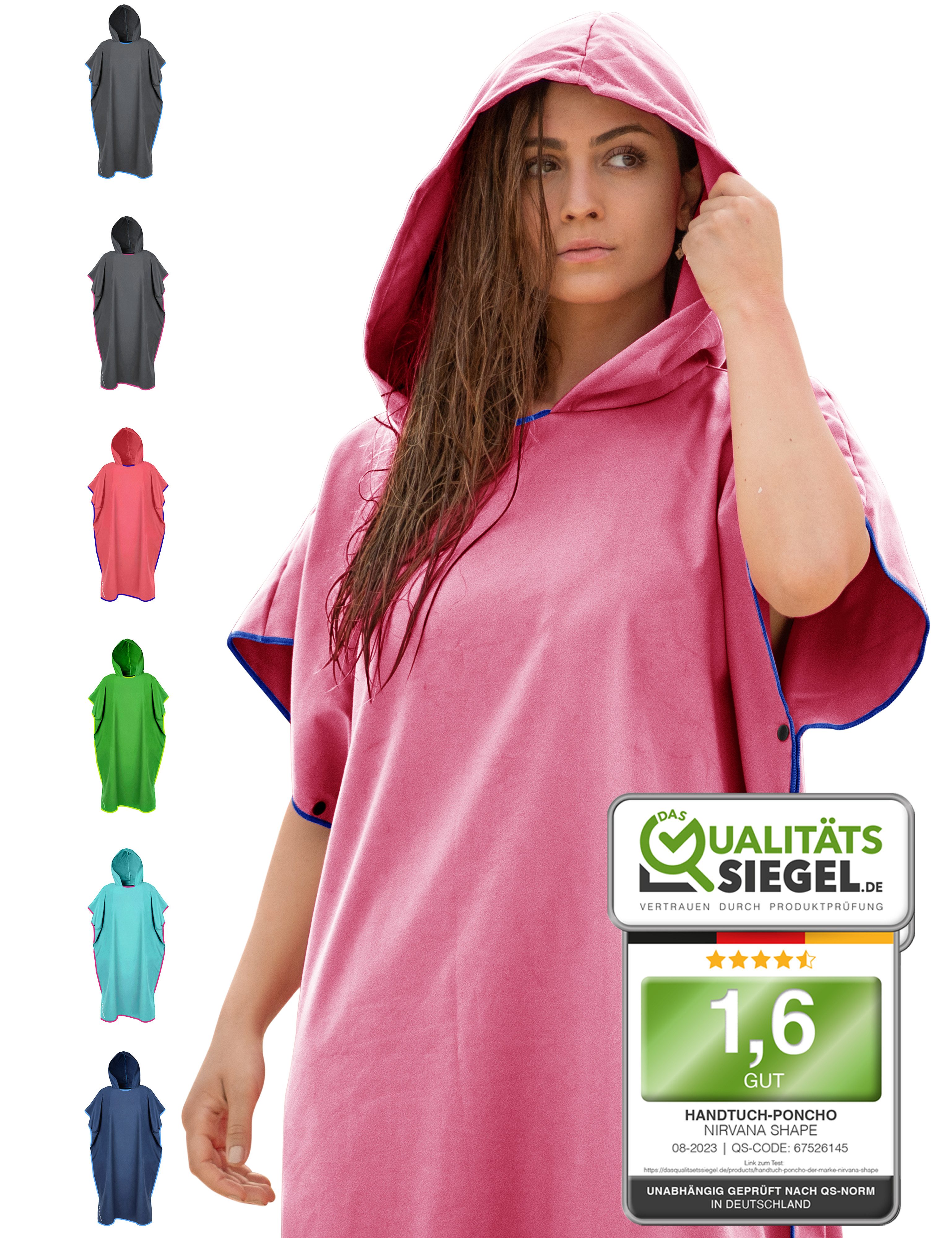 NirvanaShape Handtücher Handtuch-Poncho, Umziehhilfe & Handtuch zugleich Su günstig online kaufen