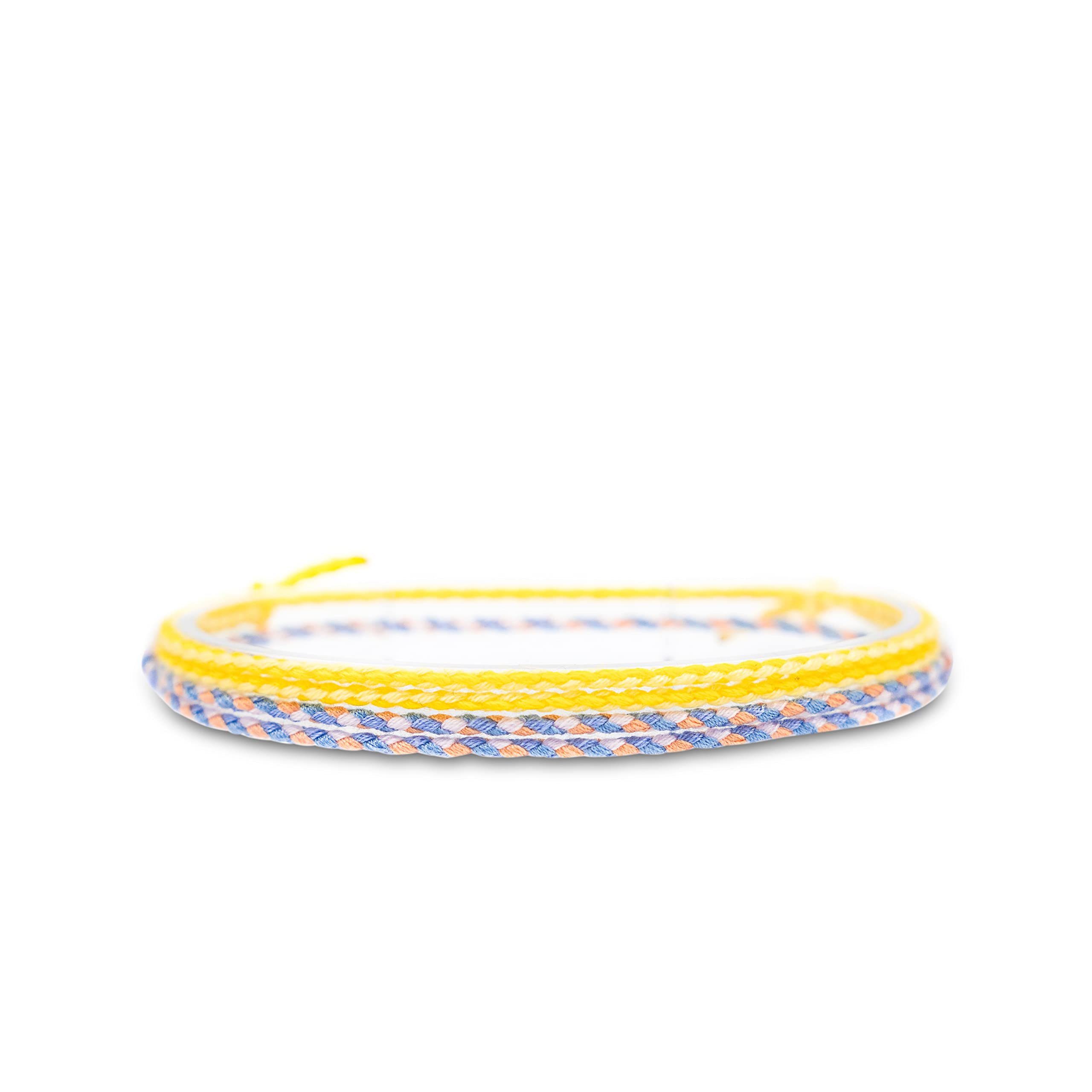 Made by Nami Fußketten Set Surfer Fußband 2er Set Boho Fußkettchen Baumwolle Damen & Mädchen (Set, 2), Unisex Verstellbar Wasserfest Geflochten