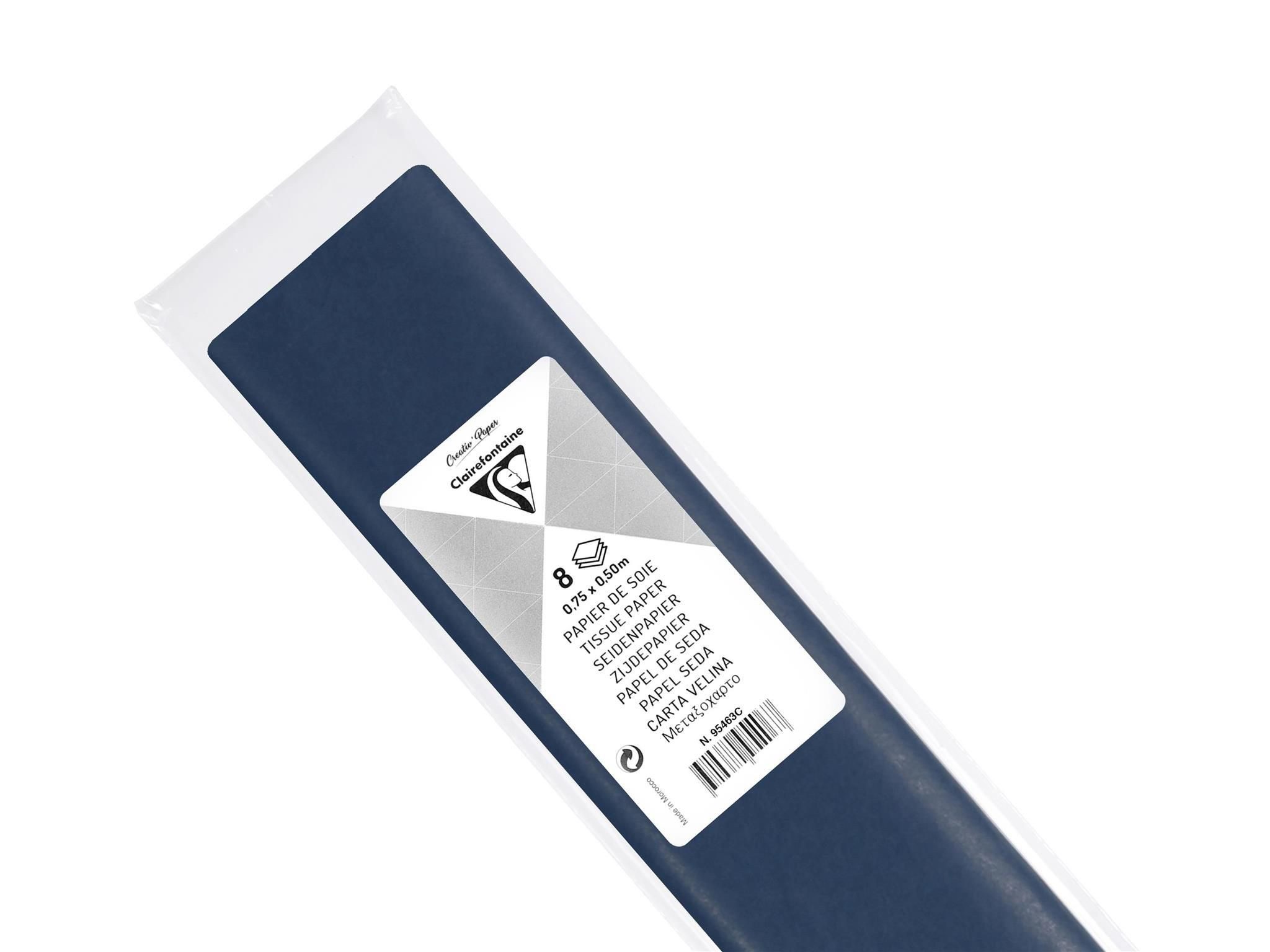 CLAIREFONTAINE Feinpapier Clairefontaine Seidenpapier 50x75 lasurblau