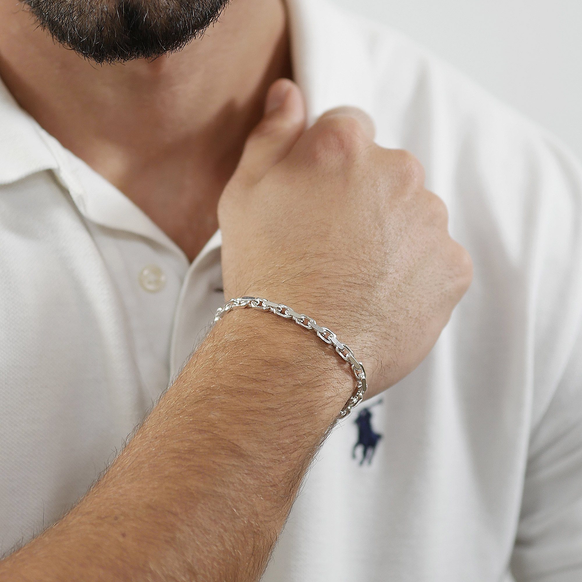 trendor Gliederarmband für Männer 925 Sterlingsilber 21 cm günstig online kaufen