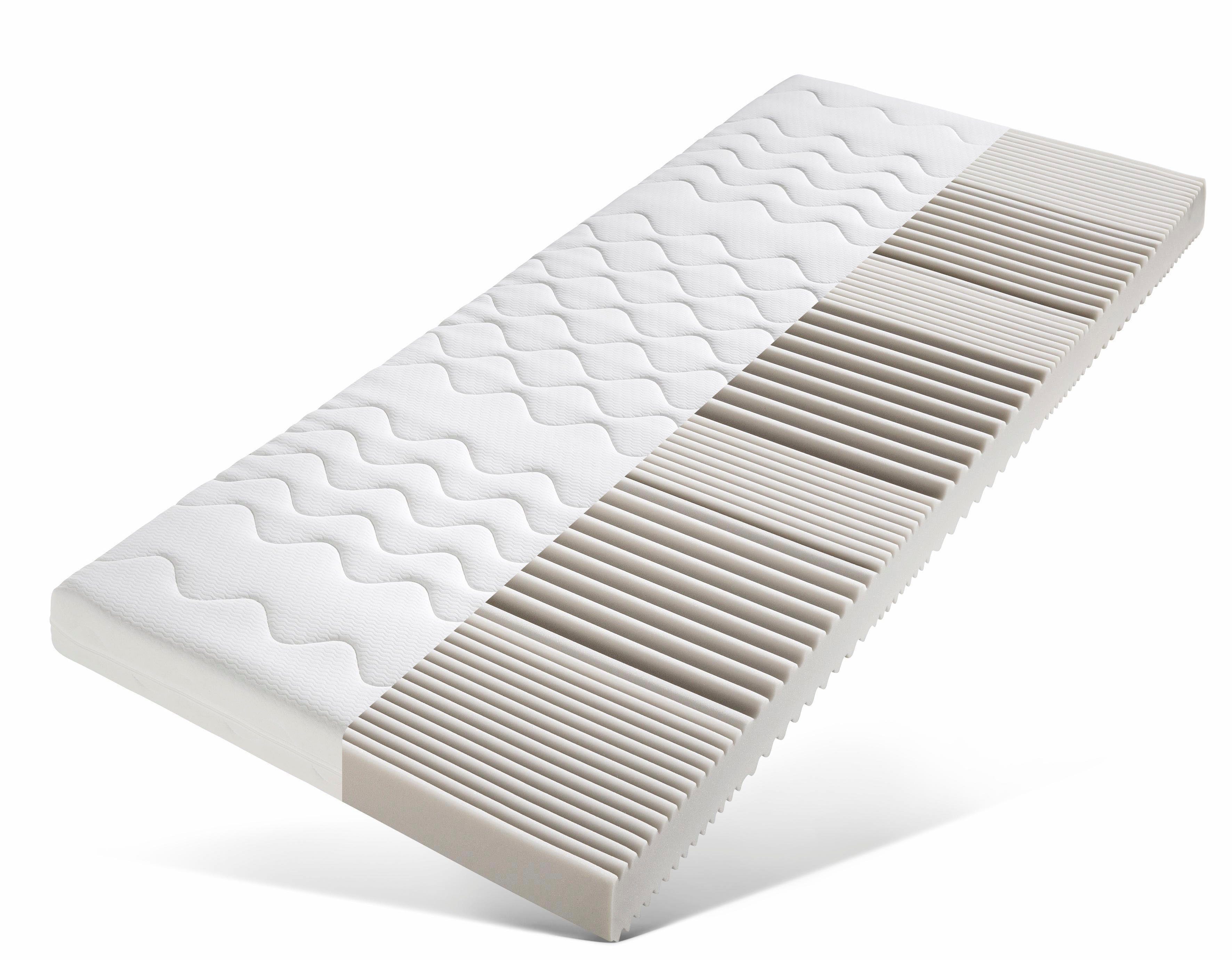 Komfortschaummatratze Schaumkern-Rollmatratze, fan, 12 cm hoch, atmungsaktive Matratze, Matratze in diversen Größen erhältlich