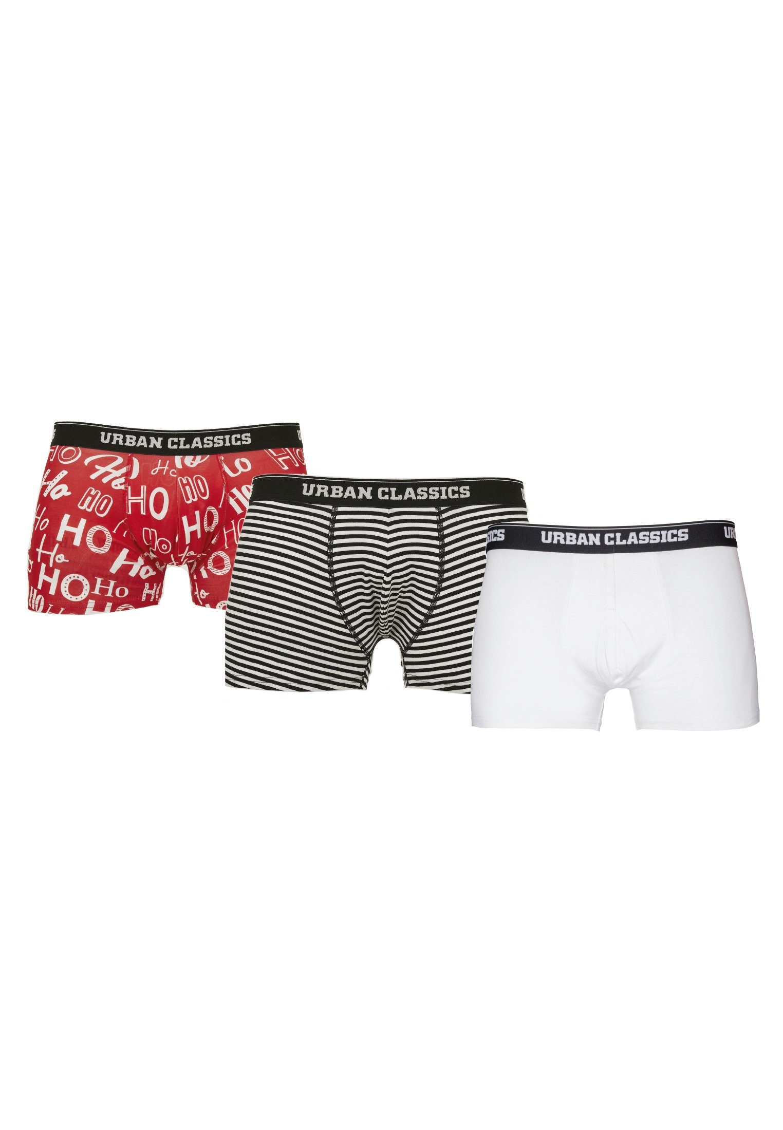 URBAN CLASSICS Boxershorts Urban Classics Männer Boxer Shorts 3-Pack